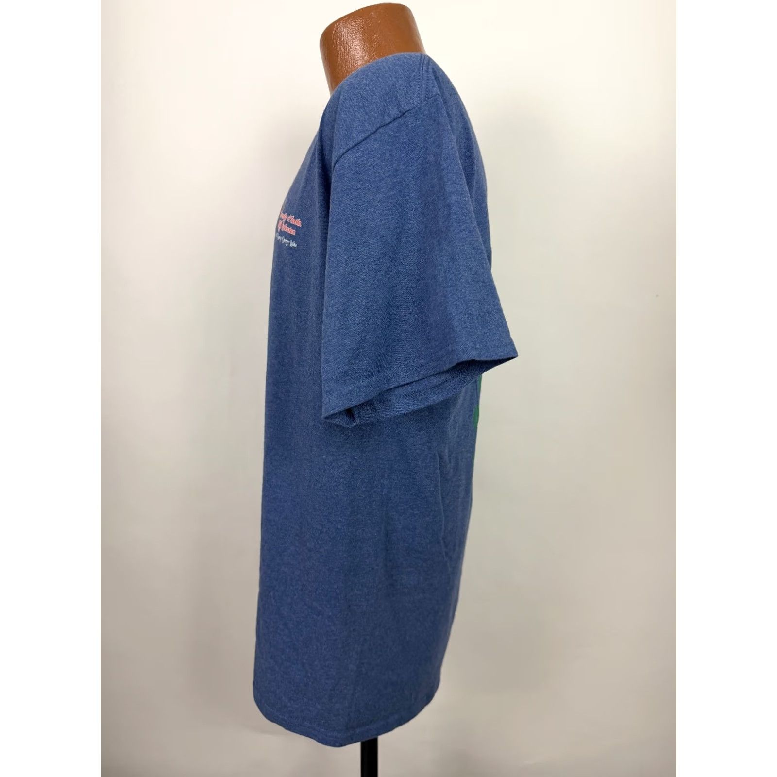 Jerzees VINTAGE Jerzees Florida Camping Shirt T-Shirt Adult L Blue 2000s Y2K Animal Florida Nature Outdoor Camp Fire Marshmallow Mens Size US L / EU 52-54 / 3 - 4 Thumbnail