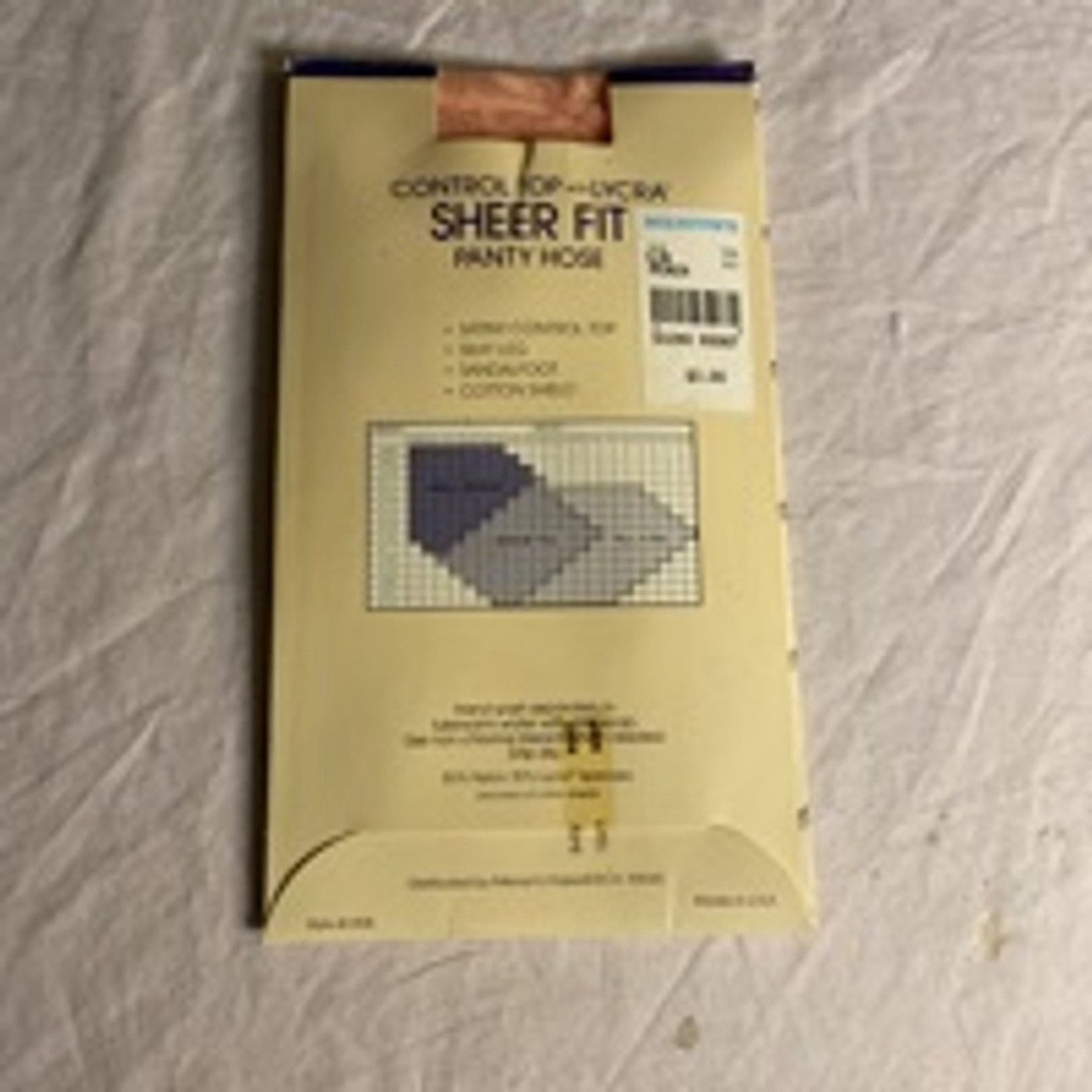 Other Vintage Sheer Fit Pantyhose Peach S/M Mervyn’s Control Top Size ONE SIZE - 3 Thumbnail