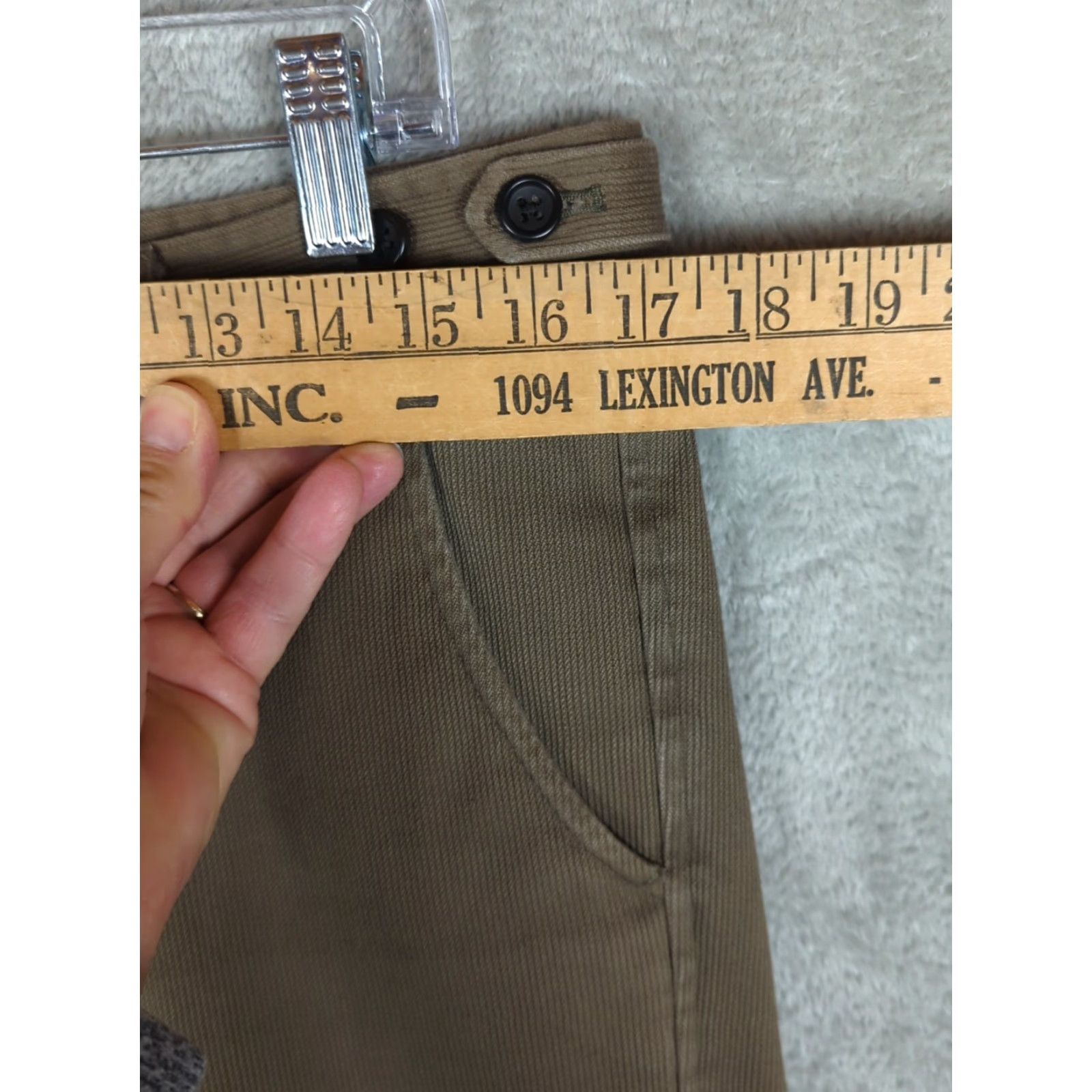 Corridor Corridor NYC Sturdy Corded Cotton Twill Trousers Pant 34 Regular Milk Chocolate Front Flat 5-Pocket Mens Size US 34 / EU 50 - 6 Thumbnail