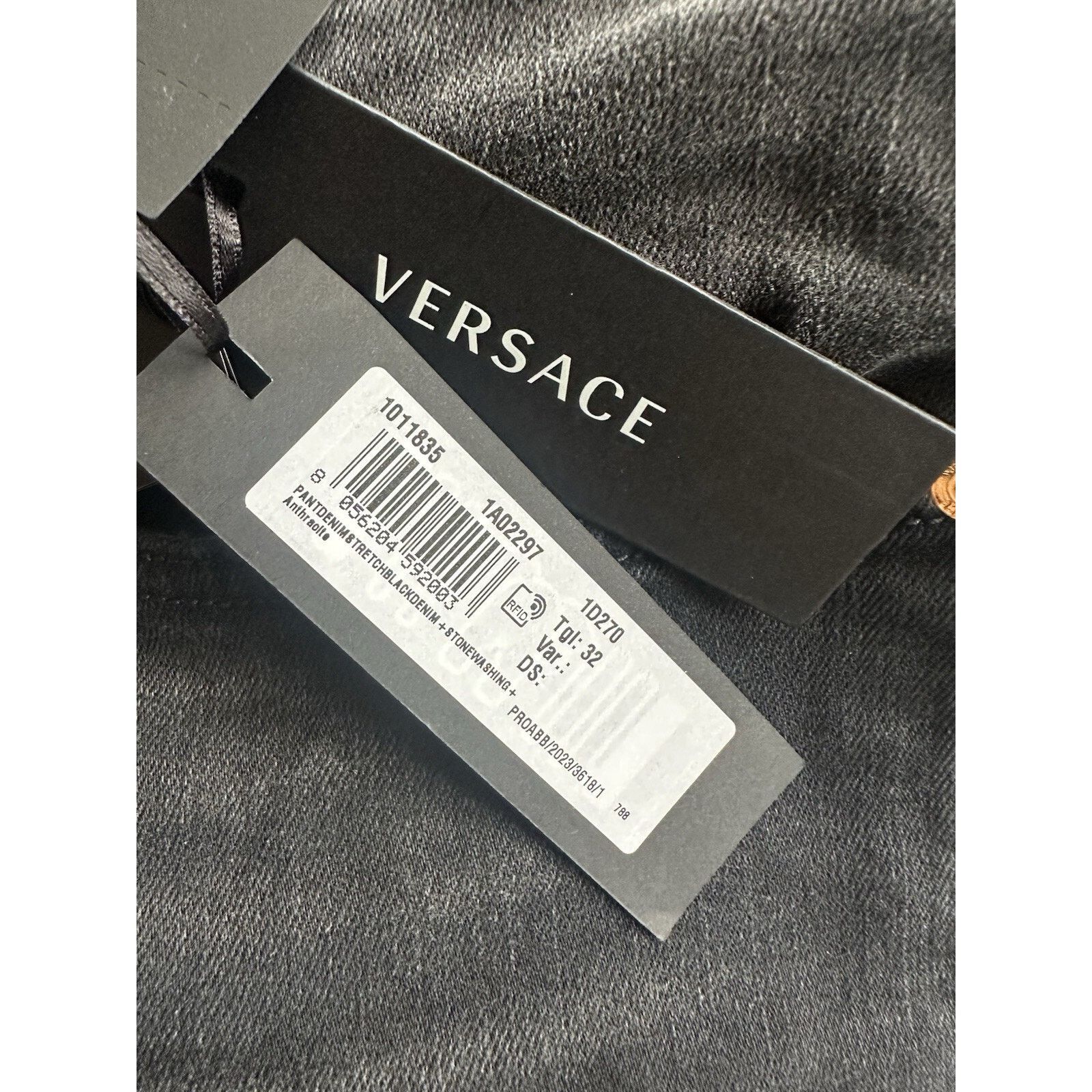 Versace Versace Men’s Denim Stretch Black Jeans Size 32 US 1011835 Size US 32 / EU 48 - 9 Thumbnail