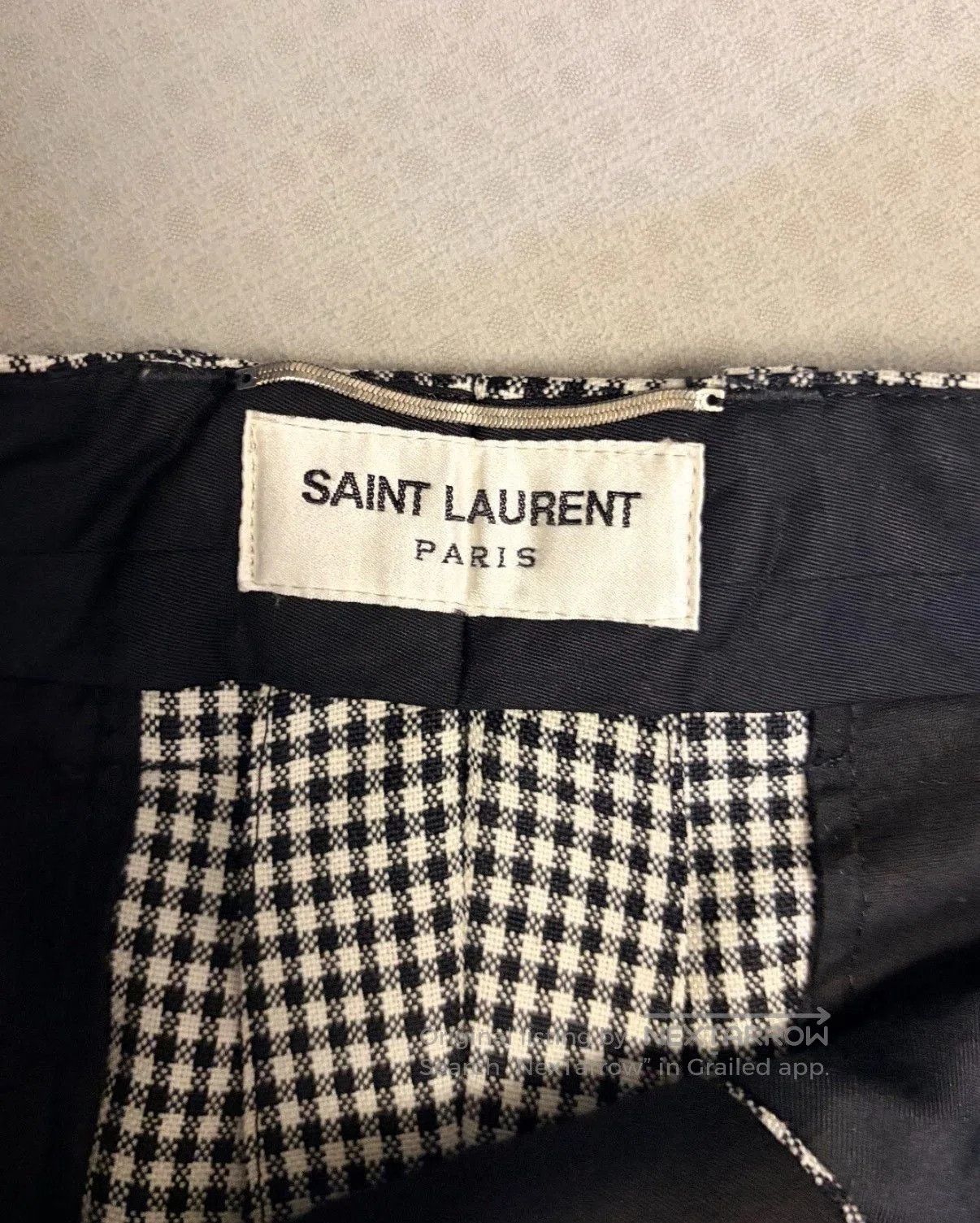 Saint Laurent Paris Saint Laurent 22SS Houndstooth Tailored Pants. Size US 30 / EU 46 - 3 Thumbnail