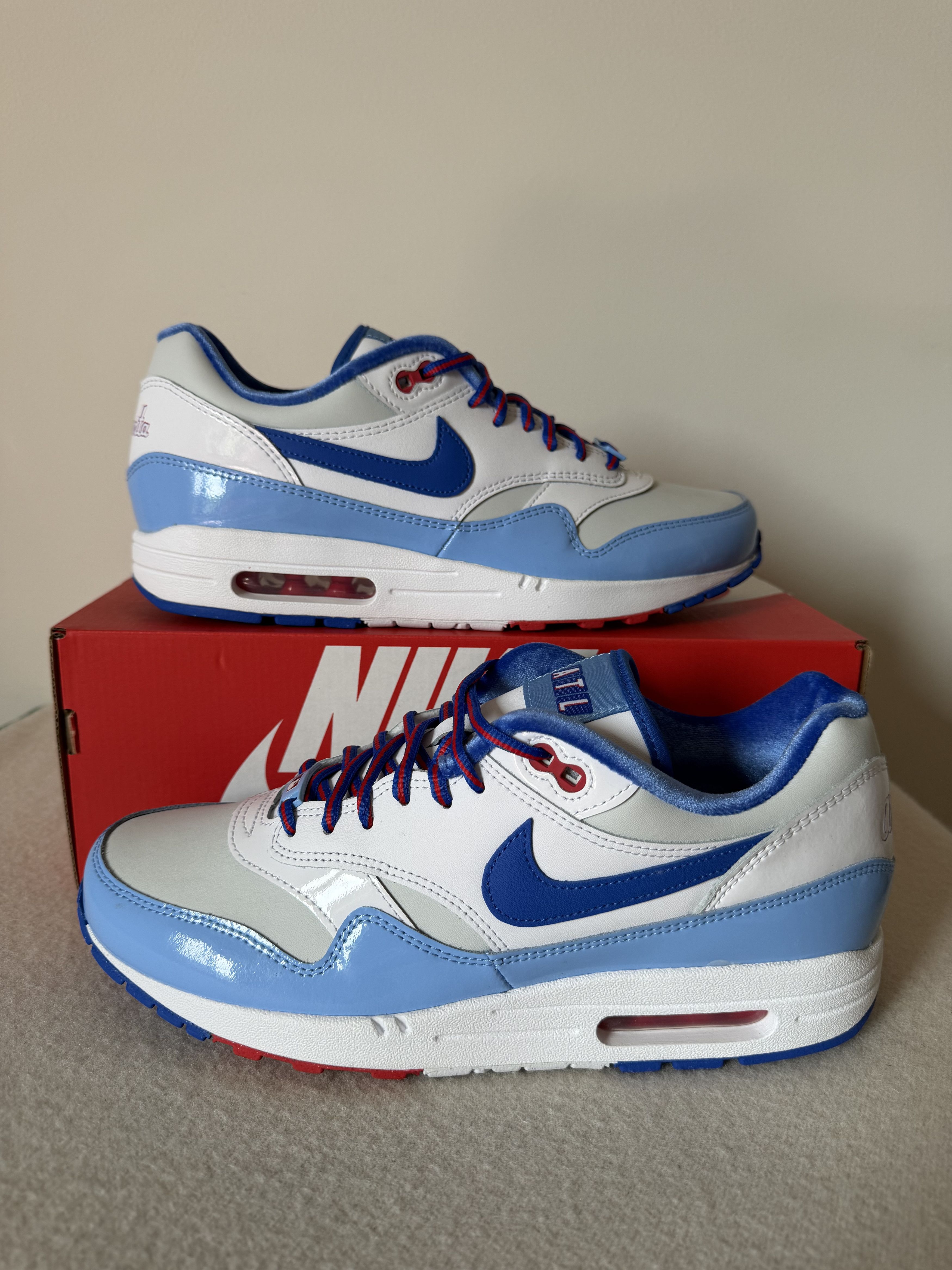 Nike Nike Air Max 1 Atlanta Braves City Connect Size US 13 / EU 46 - 2 Thumbnail