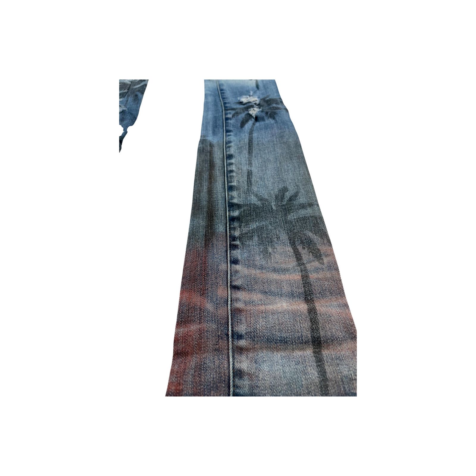 Amiri Amiri Palm Tree Light Wash Jeans Size US 30 / EU 46 - 2 Thumbnail