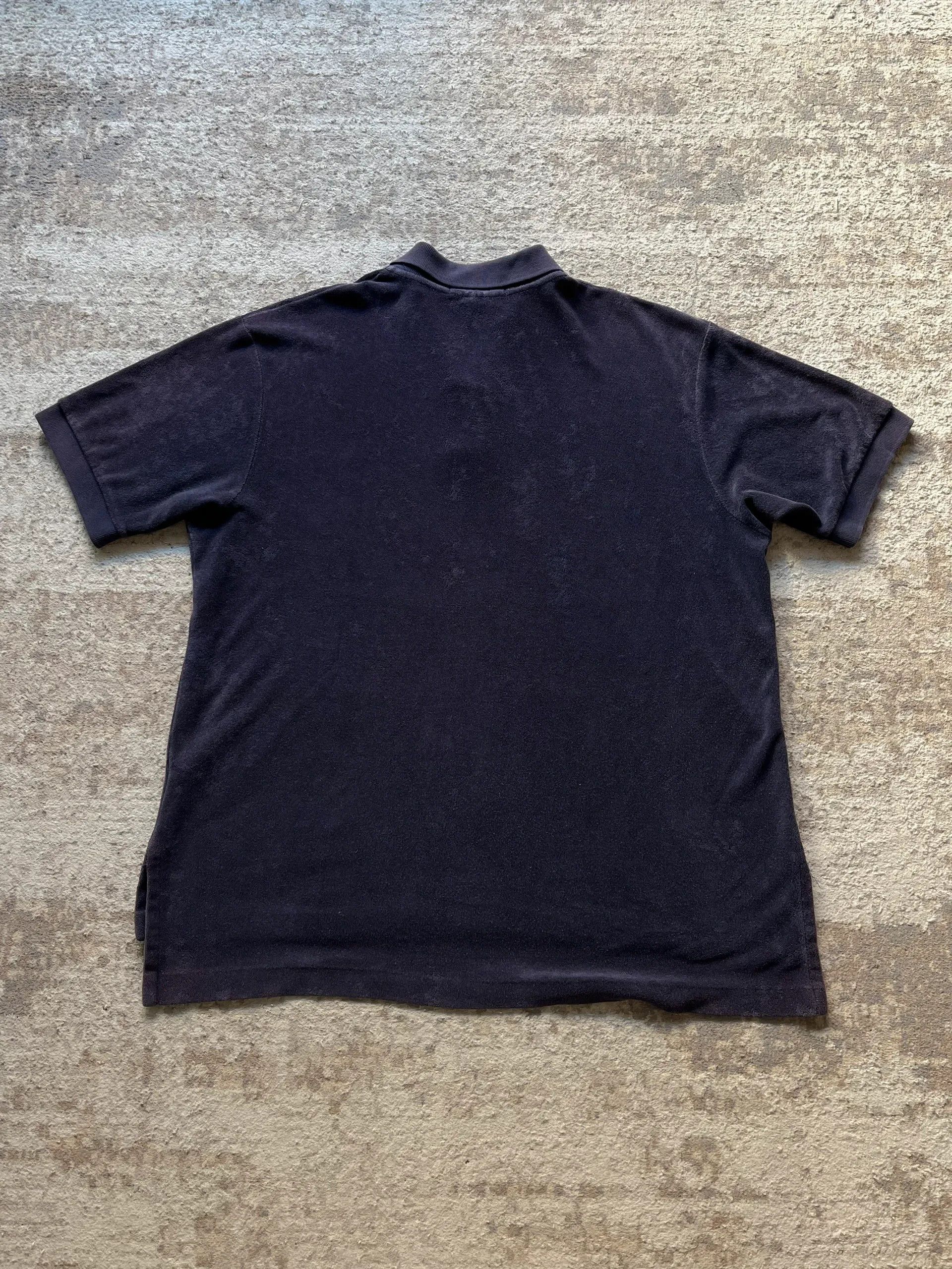 Polo Ralph Lauren Polo Ralph Lauren Navy Small Pony Towel Polo Shirt Sz L Size US L / EU 52-54 / 3 - 11 Thumbnail