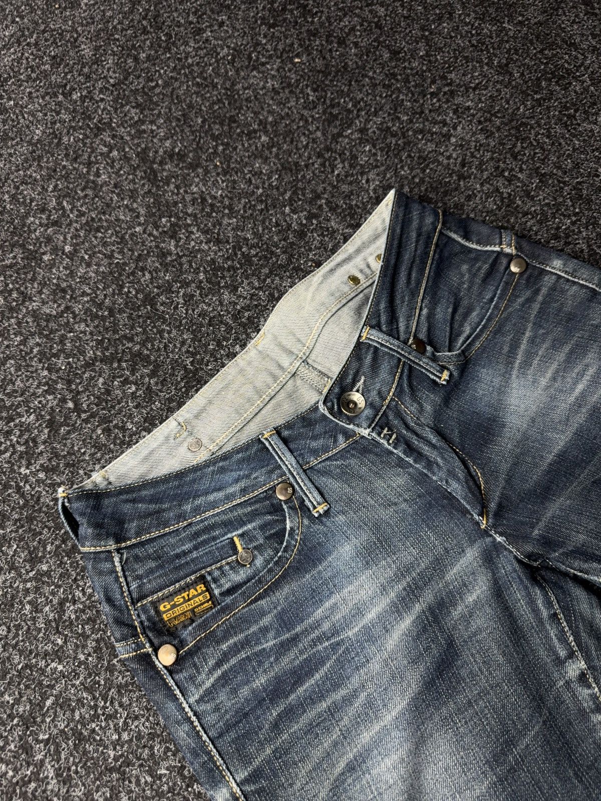 G-Star Retro Y2K 00s G-Star RAW l Vintage Distressed Denim Jeans Size 28" / US 6 / IT 42 - 7 Thumbnail