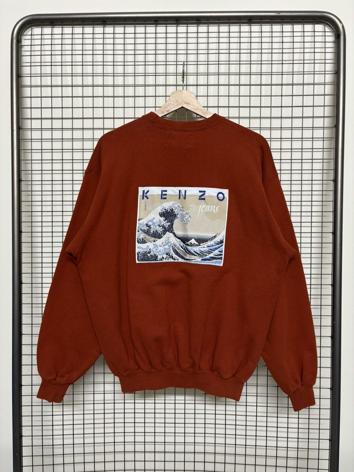 Kenzo × Vintage Kenzo Vintage Gilet Jeans Hokusai The Great Wave kanagawa Size US L / EU 52-54 / 3 - 2 Thumbnail
