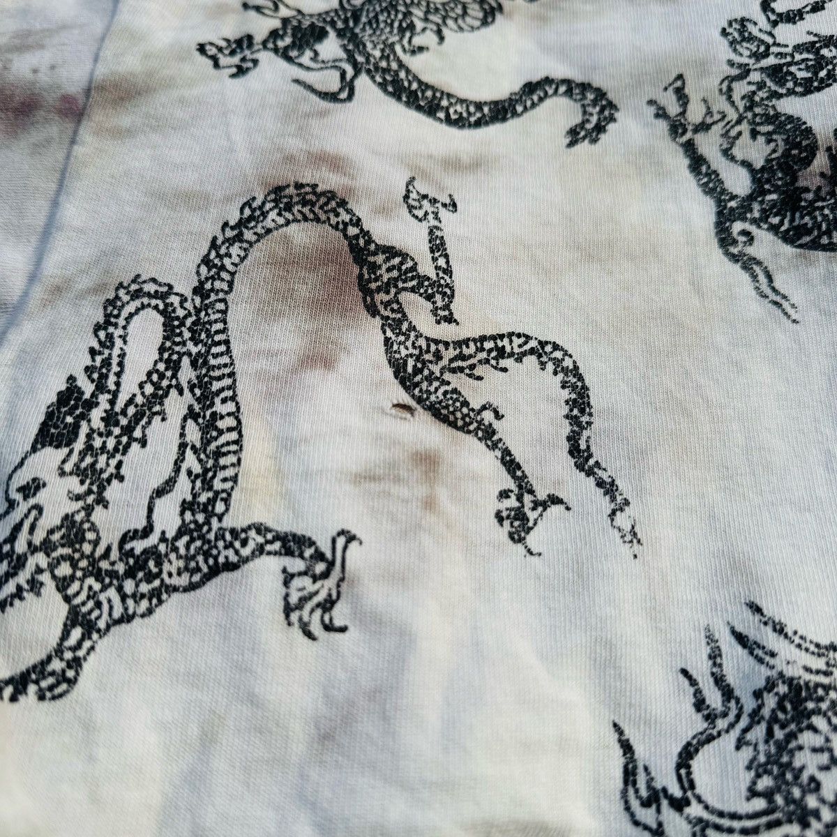 Vintage Vintage 90s Nappy Threads art fullprint dragon tie-dye tees Size US L / EU 52-54 / 3 - 6 Thumbnail