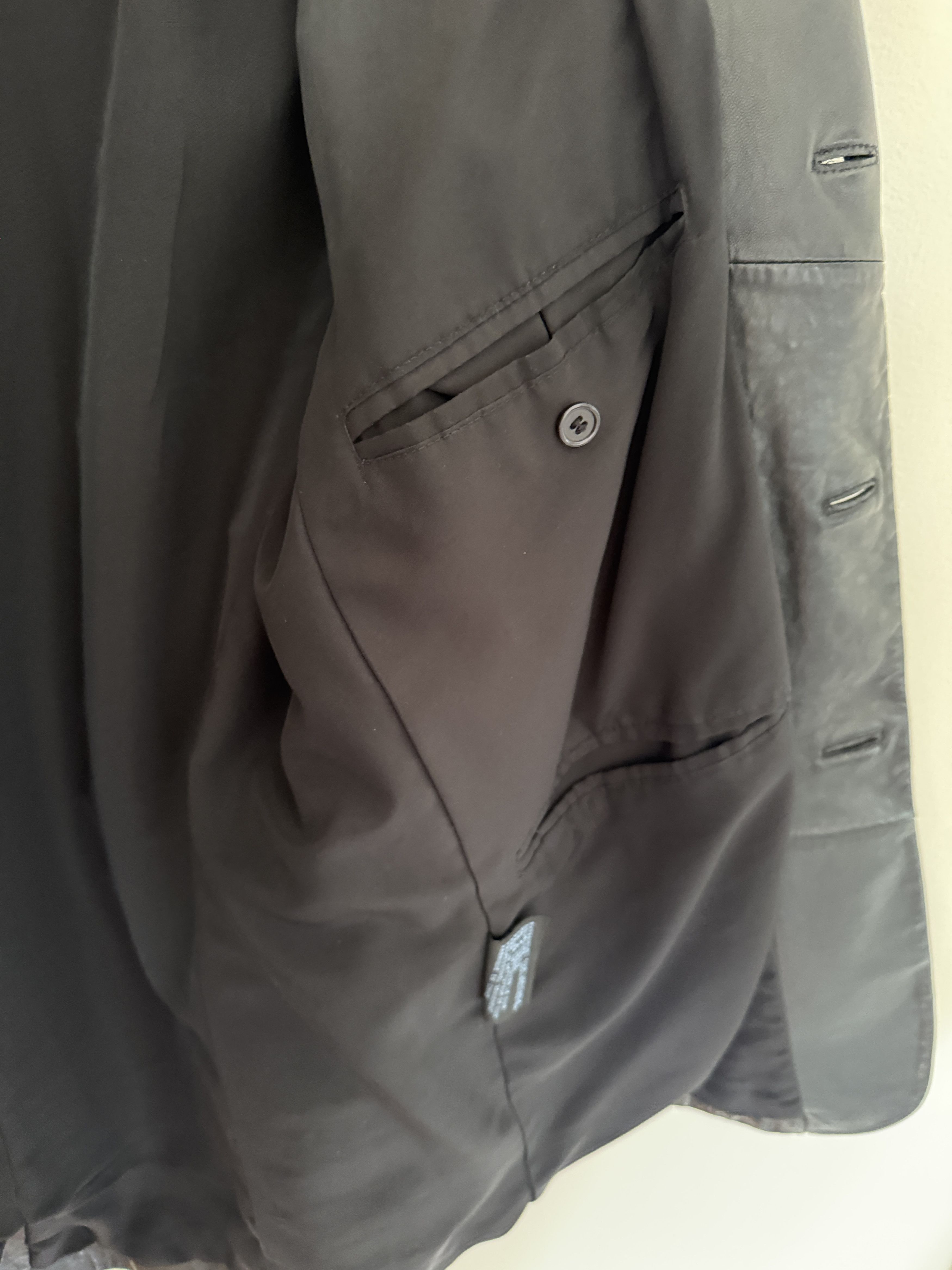 Kenneth Cole Tailored Genuine Leather Blazer w/pockets Size US L / EU 52-54 / 3 - 6 Thumbnail