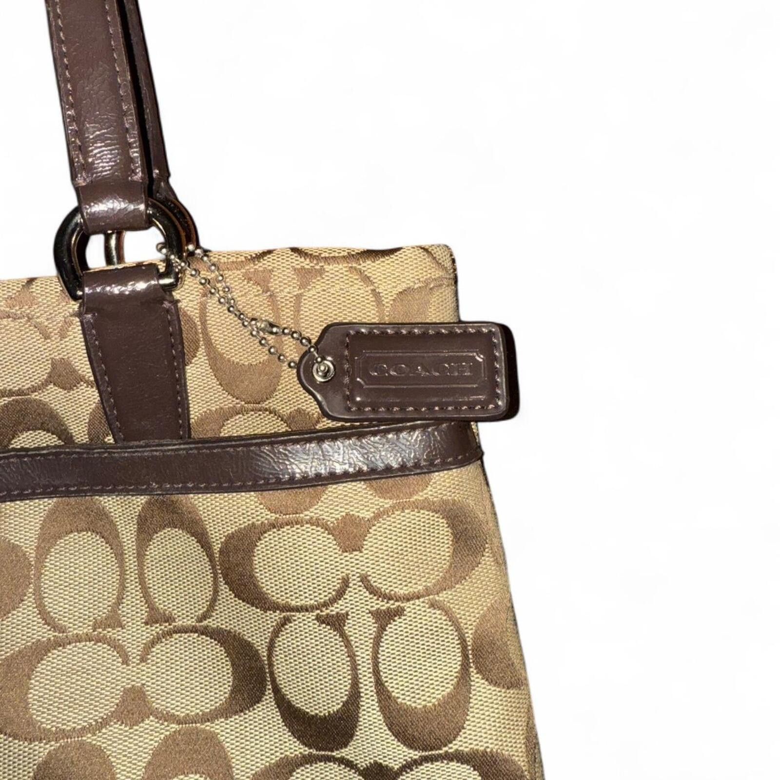 Coach Vintage Coach Signature Tote Bag - Brown Monogram Size ONE SIZE - 3 Thumbnail
