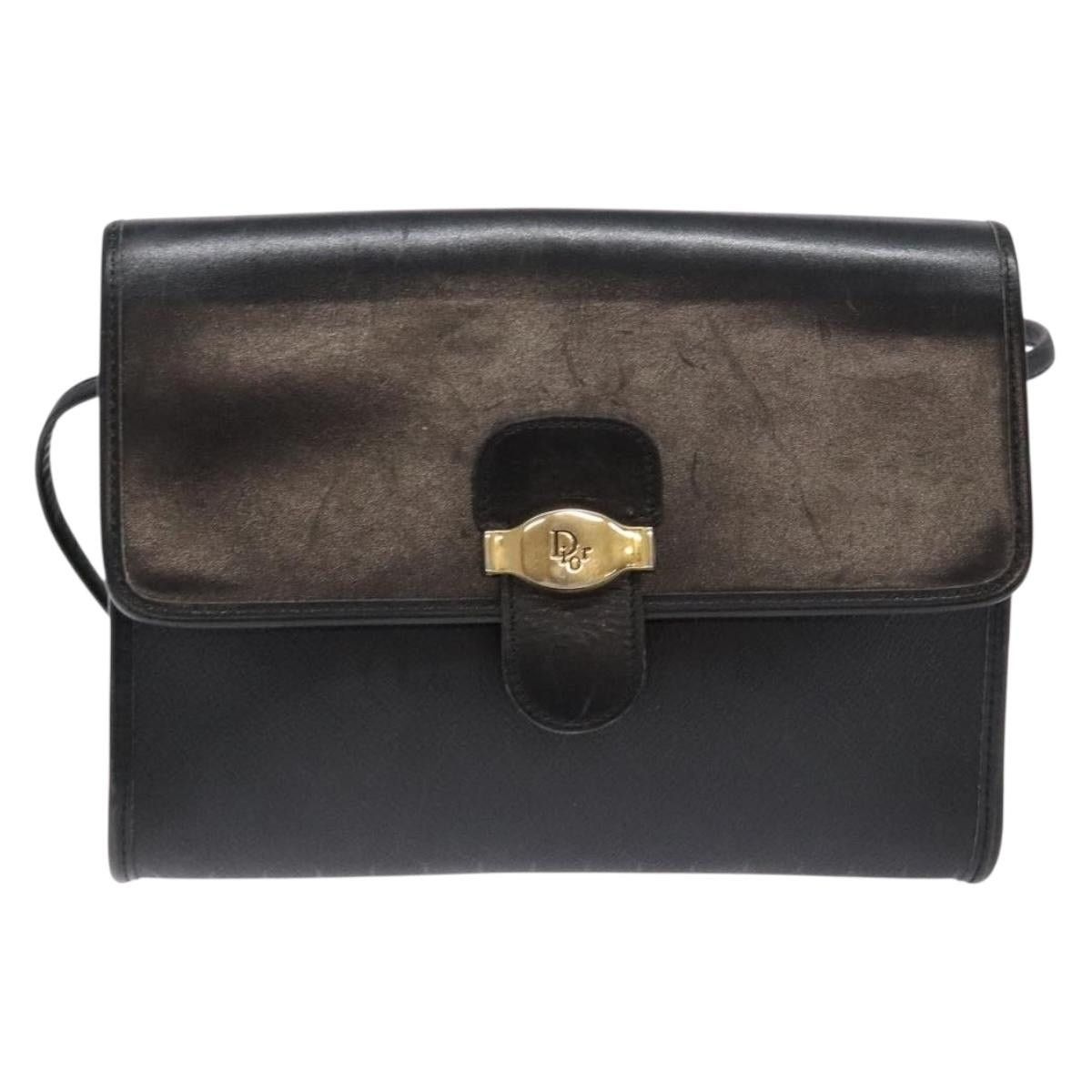 Dior DIOR Honeycomb Canvas Shoulder Bag Pvc Black Gold Size ONE SIZE - 2 Thumbnail