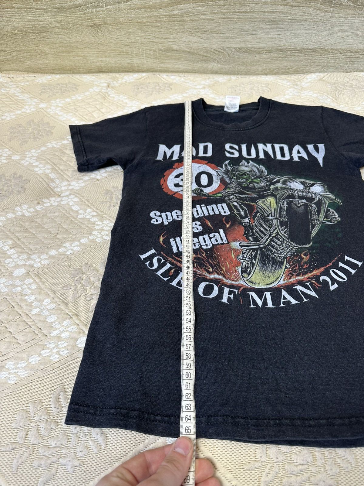 Vintage 🔥 Mad Sunday Isle Of Man Motorcycle Graphic T Shirt Racing Size US S / EU 44-46 / 1 - 9 Thumbnail