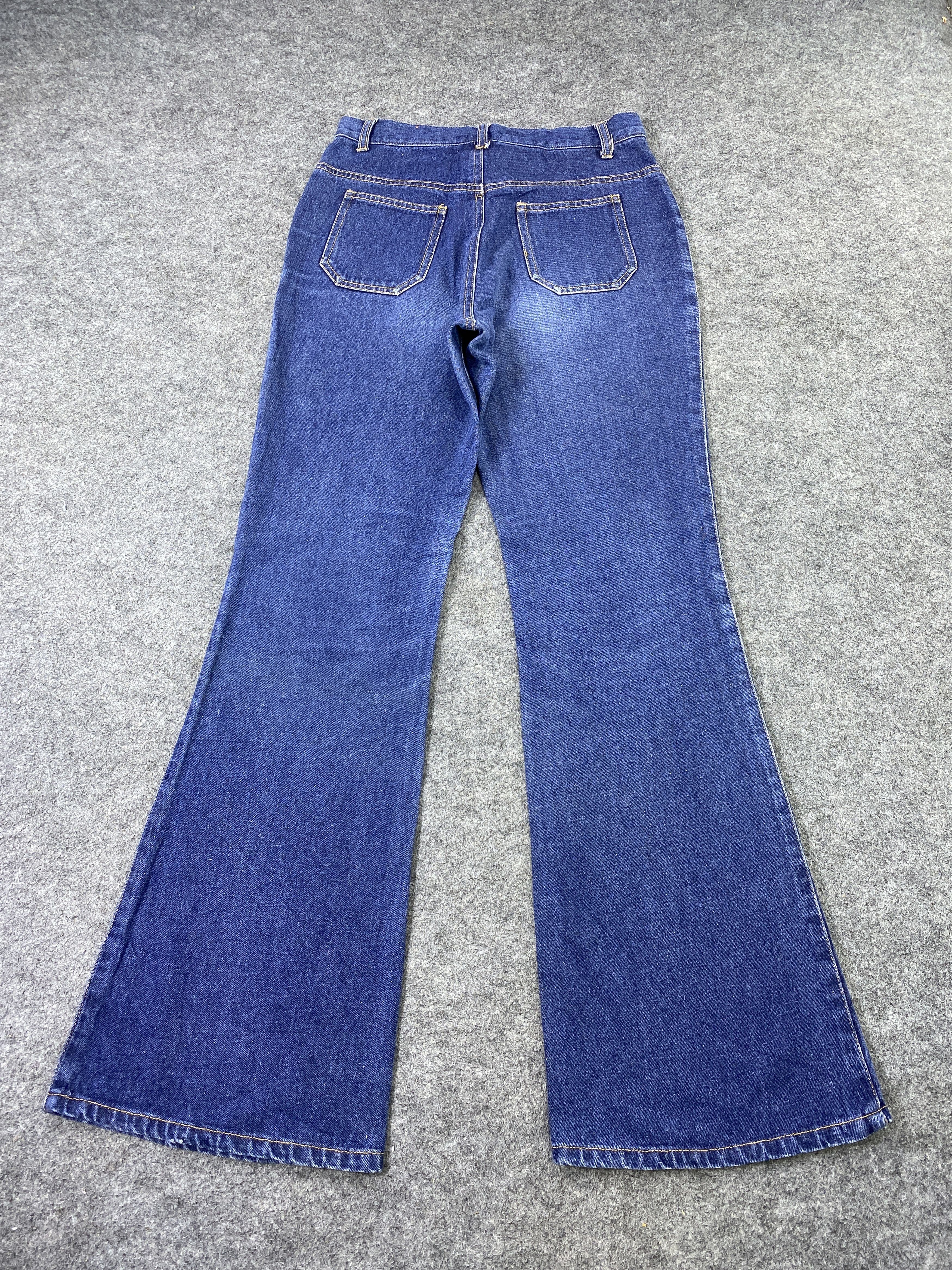 Japanese Brand Japanese Brand Fly Button Bootcut Blue Jeans - J1037 Size 27" / US 4 / IT 40 - 4 Thumbnail