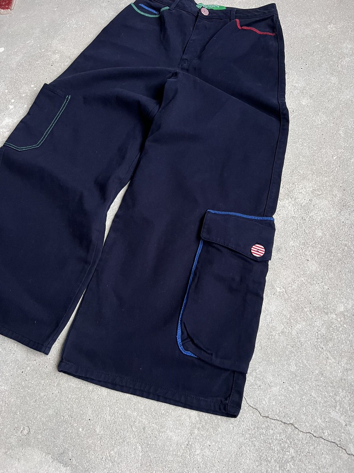 JNCO Vintage Benetton Baggy Jeans Size US 30 / EU 46 - 5 Thumbnail
