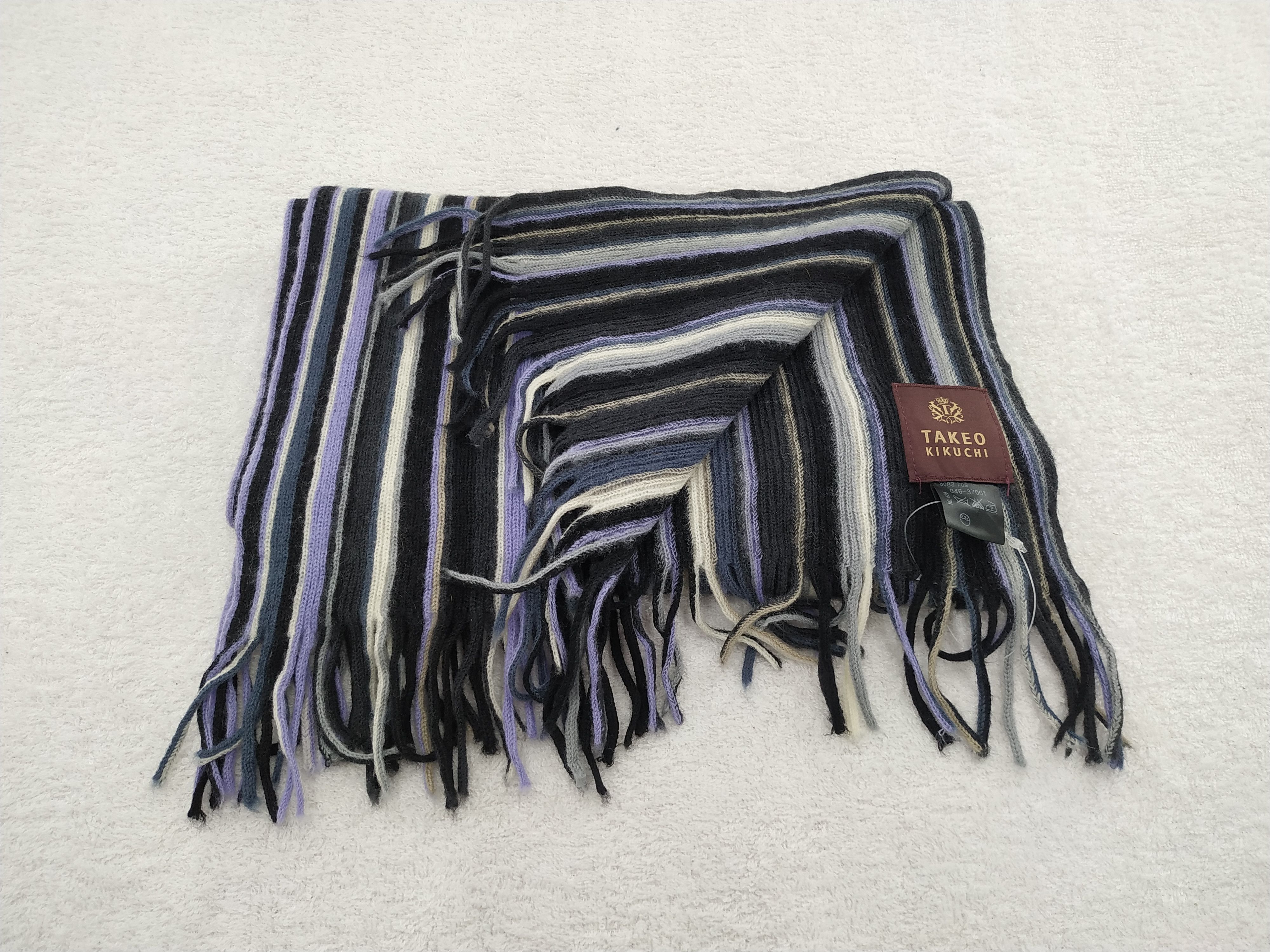Takeo Kikuchi Vintage Takeo Kikuchi Wool Scarf/Muffler/Neckwear MF009 Size ONE SIZE - 4 Thumbnail
