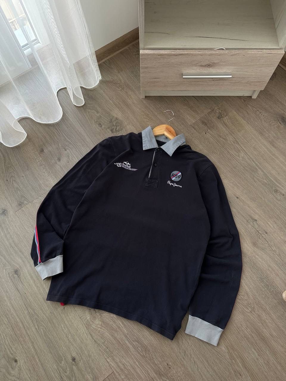 Red Bull × Vintage Vintage RedBull Racing Rugby Pepe Jens Blue Sweatshirt Size US M / EU 48-50 / 2 - 7 Thumbnail
