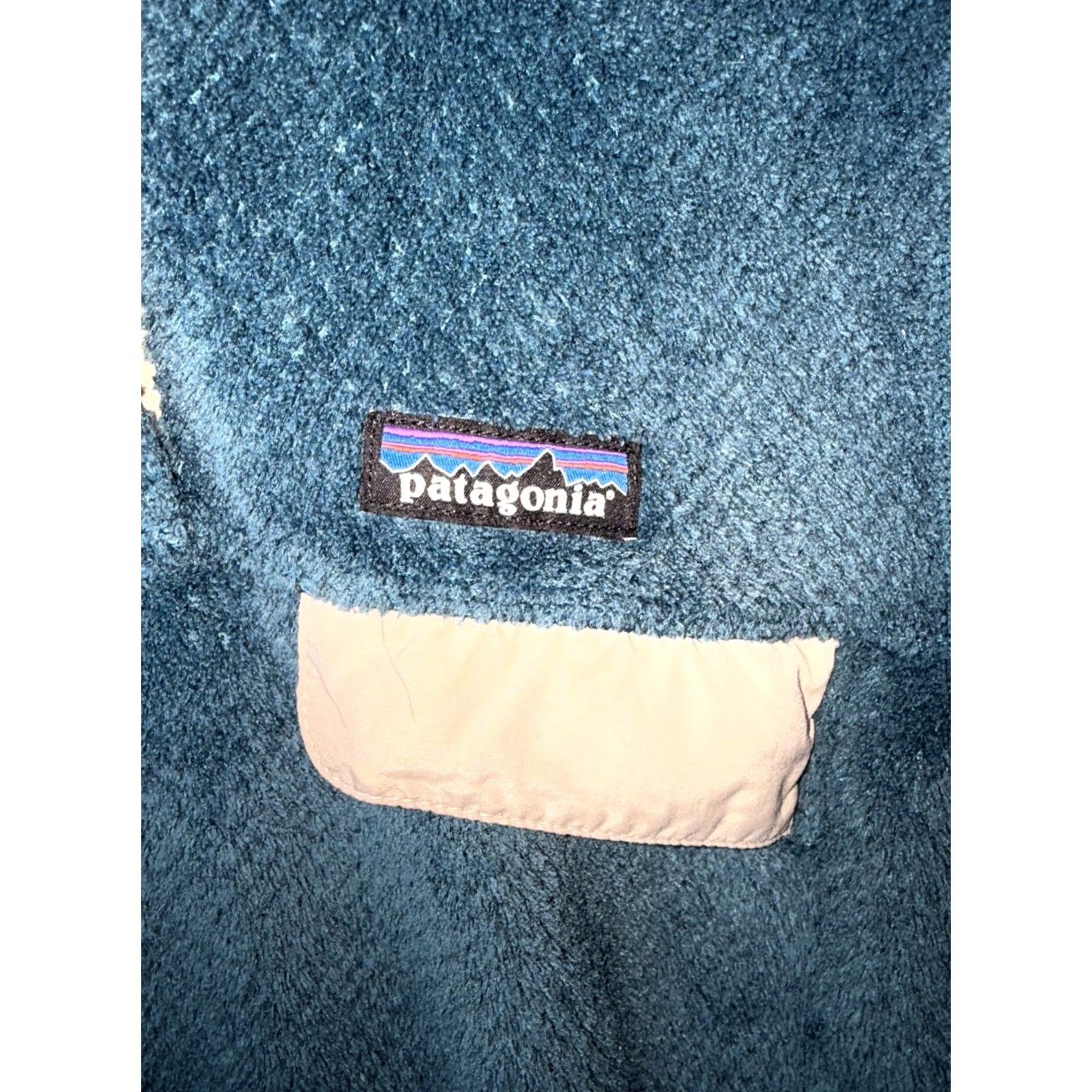 Patagonia Patagonia Womens Fleece Jacket Pullover Snap Button Teal Blue M Women Pullover M Size M / US 6-8 / IT 42-44 - 2 Thumbnail