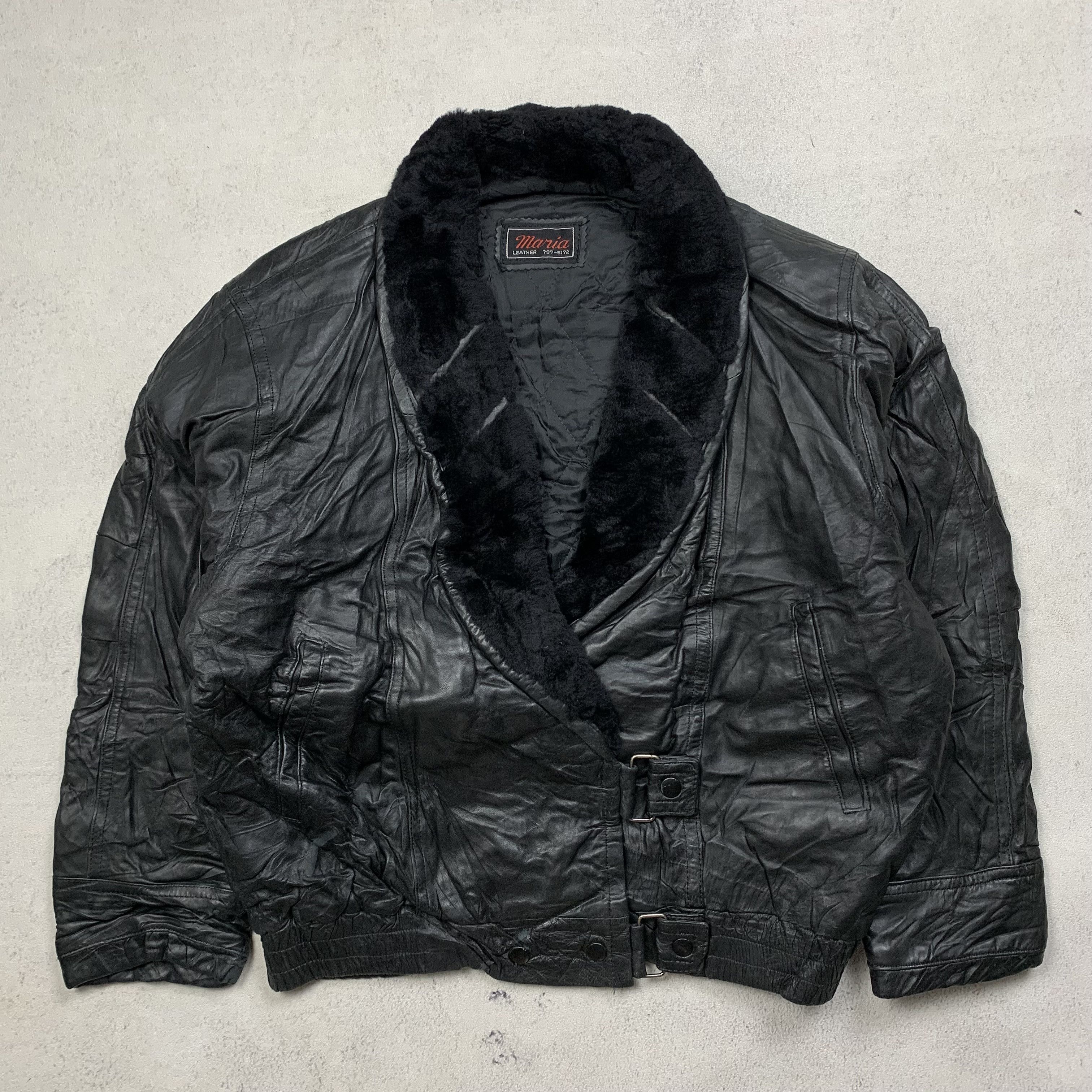 Genuine Leather Vintage Leather Blazer Jacket Size S / US 4 / IT 40 - 1 Thumbnail