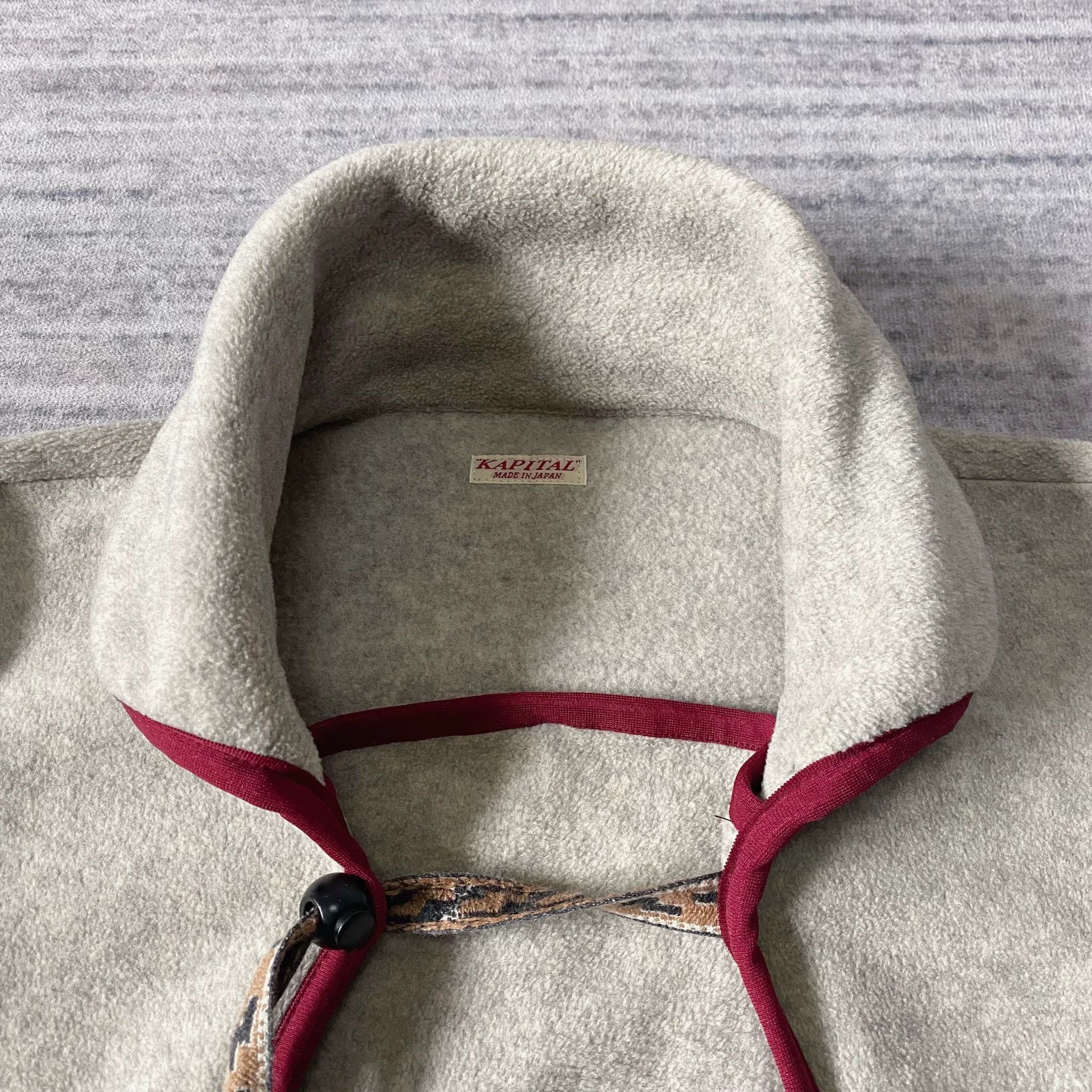 Kapital Kapital Fleece Hoodie Red Webbing Snap Size1 8.5/10 Size US S / EU 44-46 / 1 - 4 Thumbnail