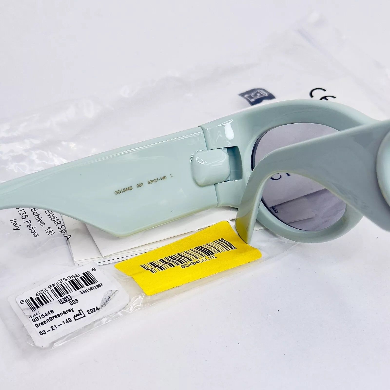 Gucci GUCCI LIDO 1544 Sage Green Oval Gg1544S Sunglasses 003 Size ONE SIZE - 4 Thumbnail