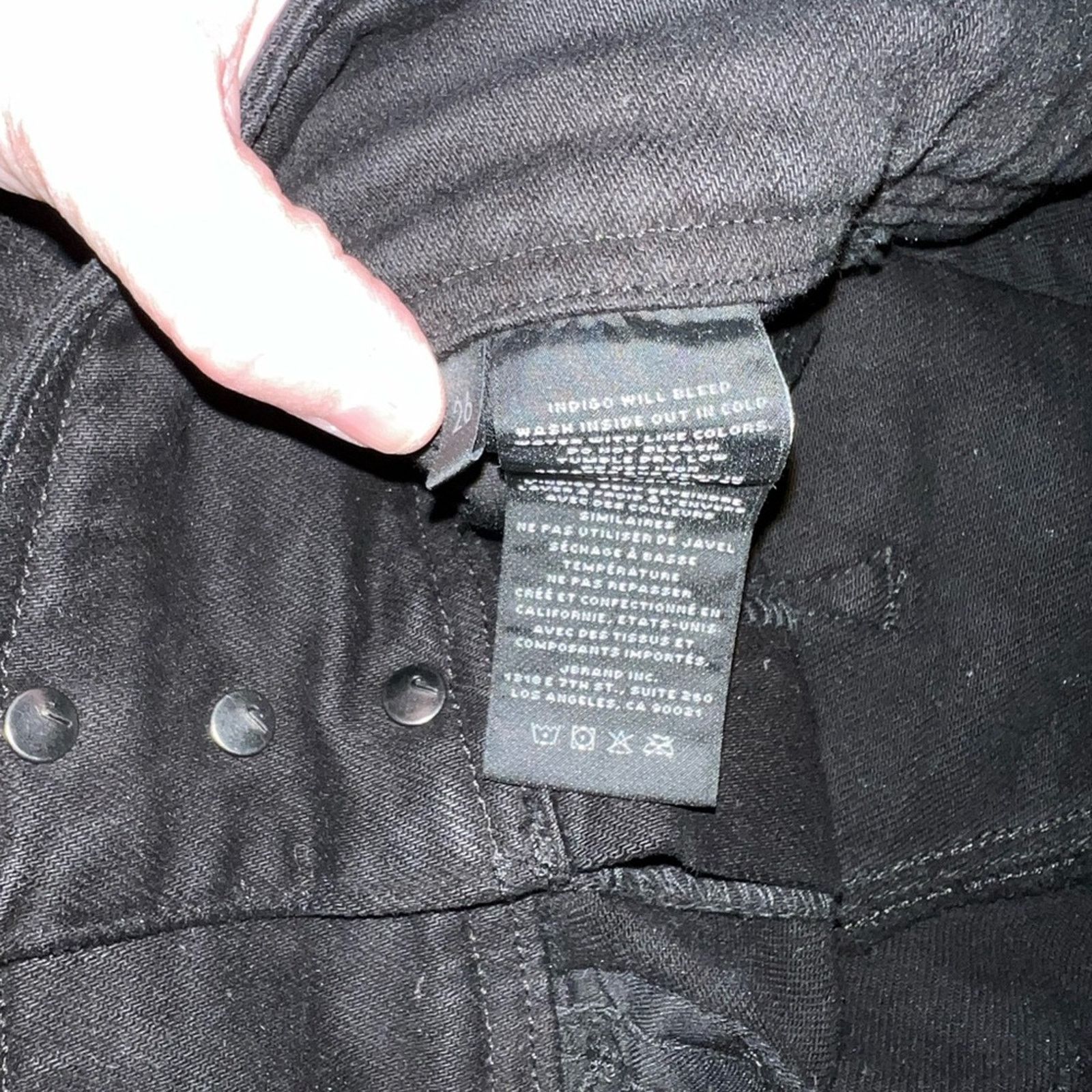 J Brand New J Brand Sukey Wide Leg Tie Waist Black Denim Jeans! Size 26" / US 2 / IT 38 - 7 Thumbnail
