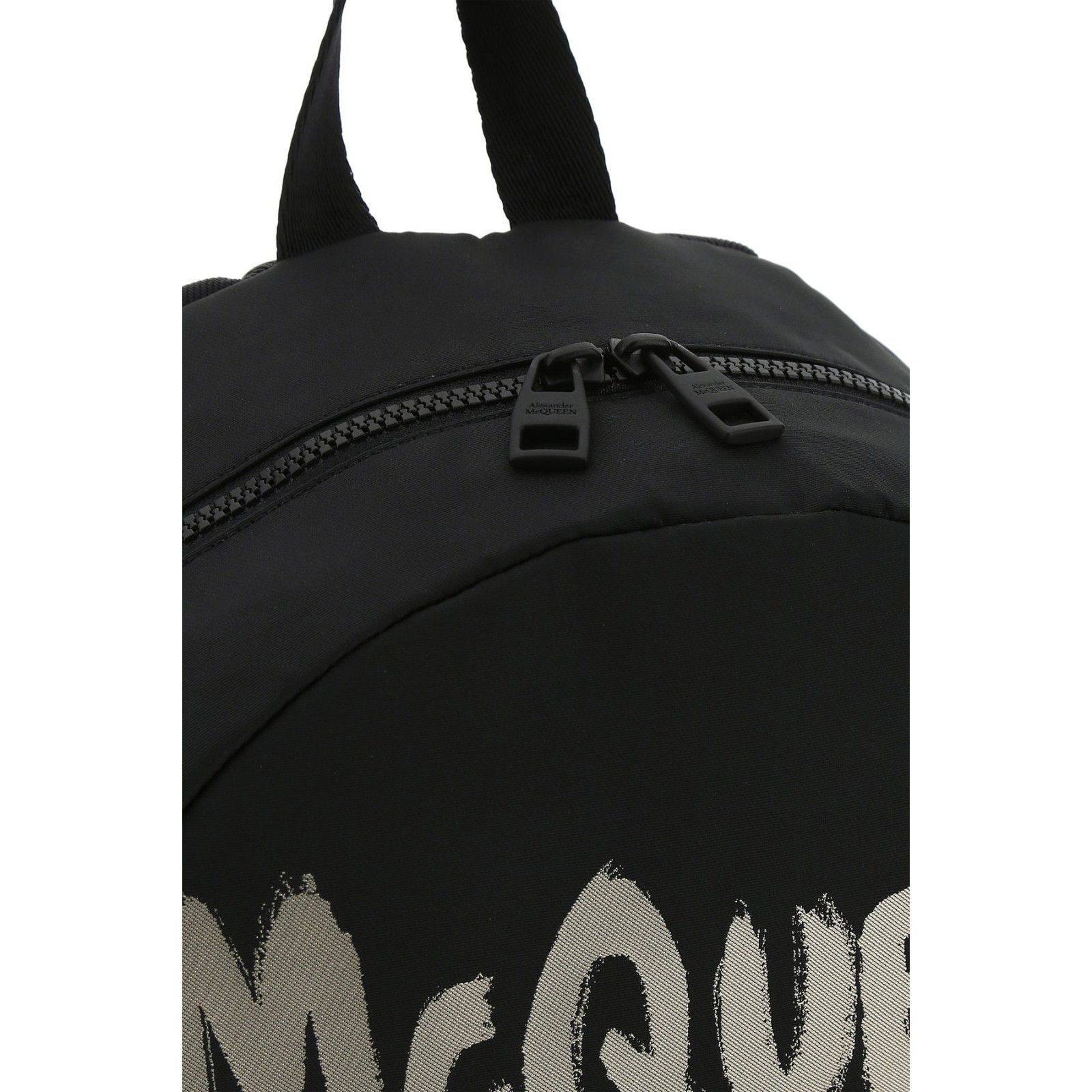 Alexander McQueen ALEXANDER MCQUEEN Metropolitan Black Canvas Backpack New & A Size ONE SIZE - 4 Thumbnail