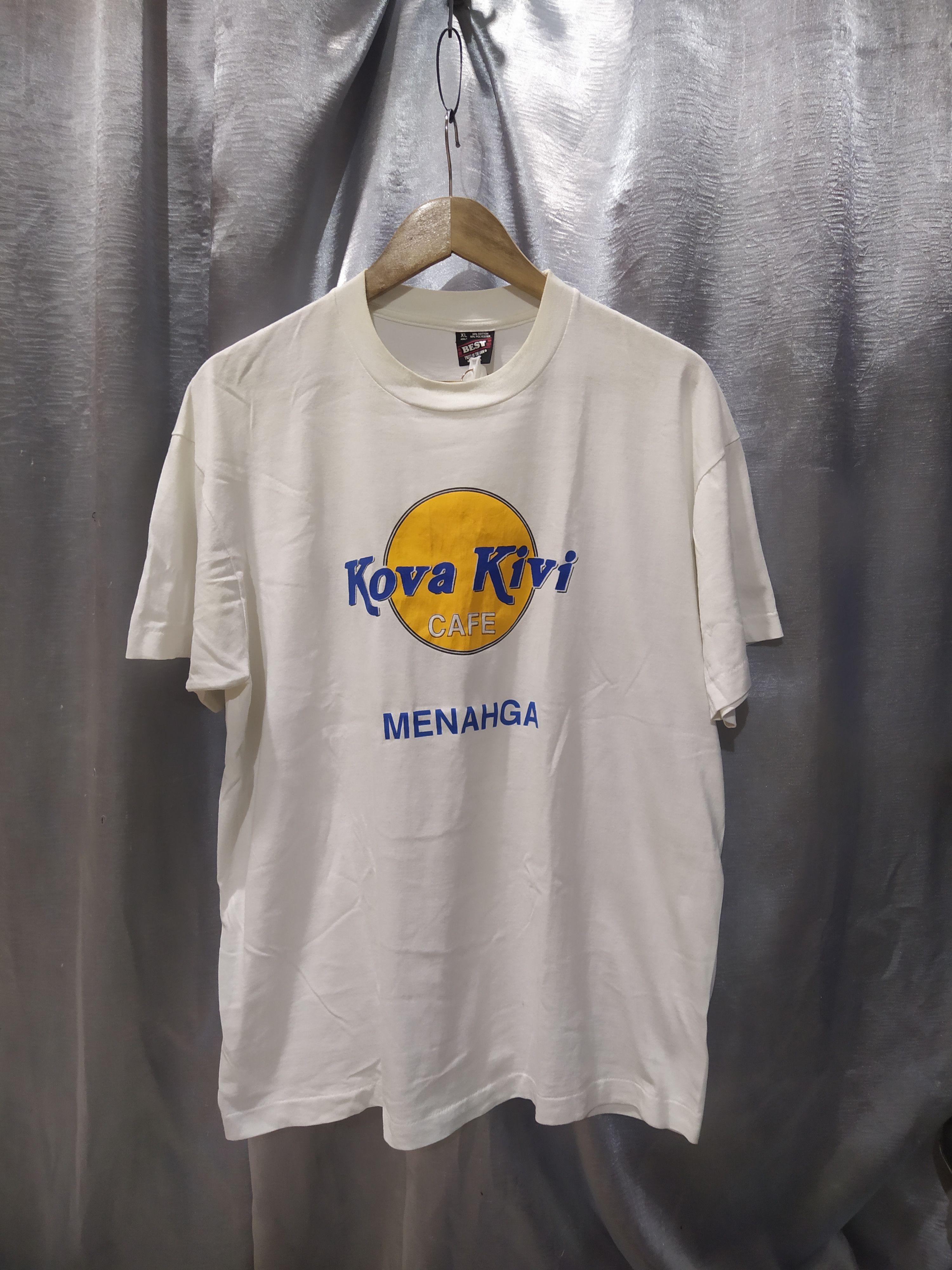 Vintage KOVA KIVI CAFE (Hard Rock Cafe) MENAHGA Vintage 90's Size US XL / EU 56 / 4 - 1 Thumbnail