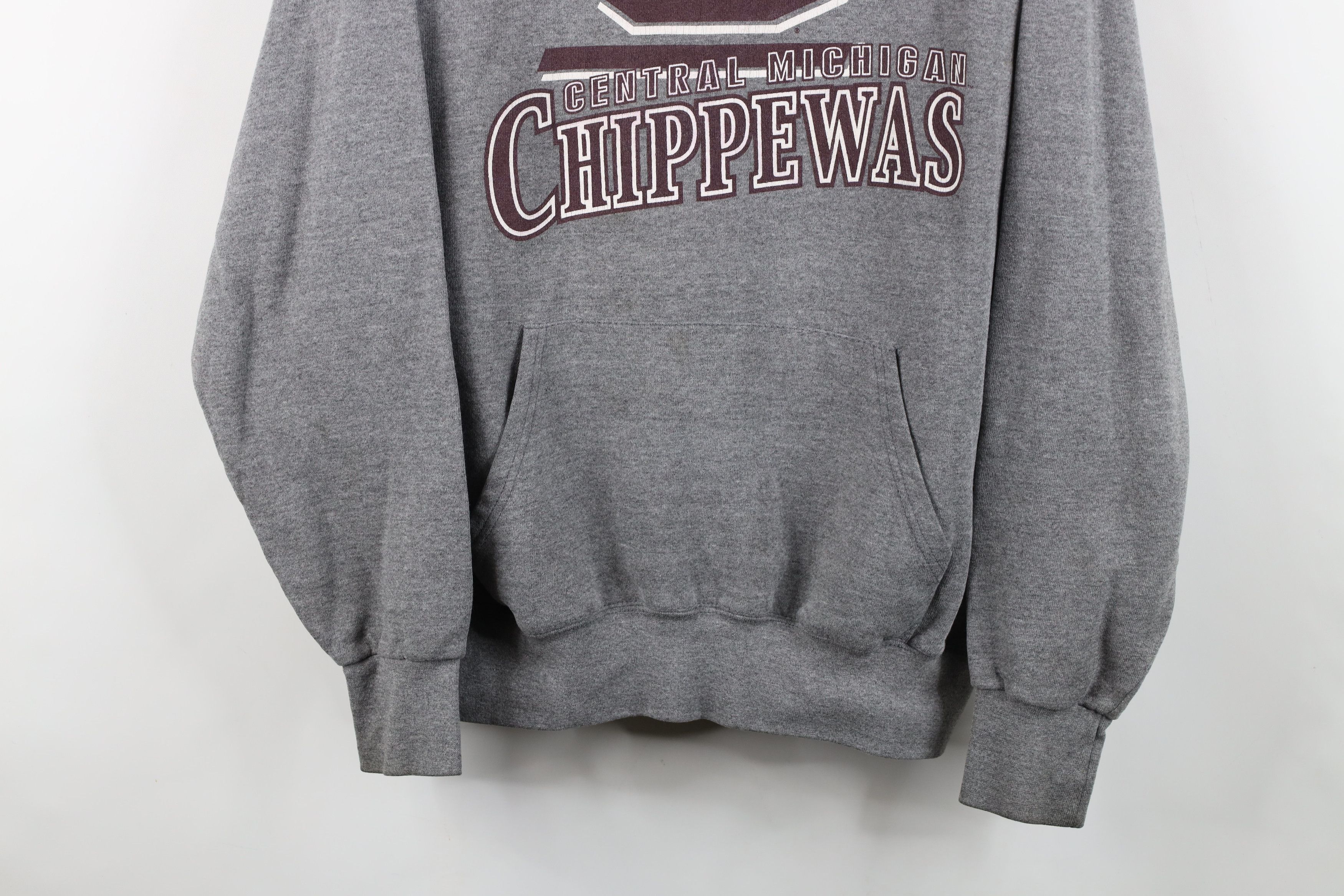 Vintage Vintage 90s Michigan University Hoodie Sweatshirt USA Size US L / EU 52-54 / 3 - 3 Thumbnail