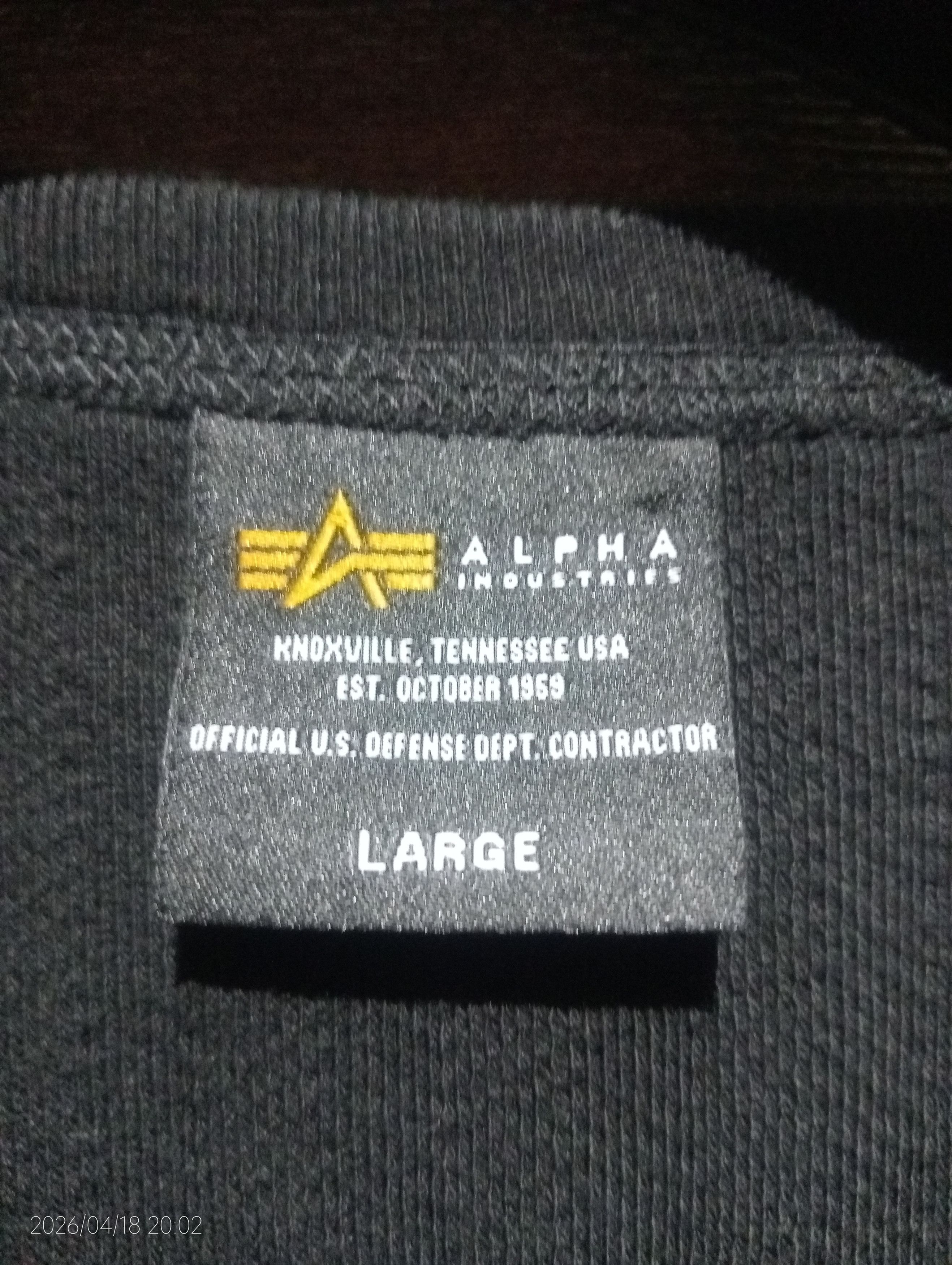 Alpha Industries Vintage Alpha Industries U.S.A.I 7th Div Long Sleeve Tshirt Size US M / EU 48-50 / 2 - 9 Thumbnail