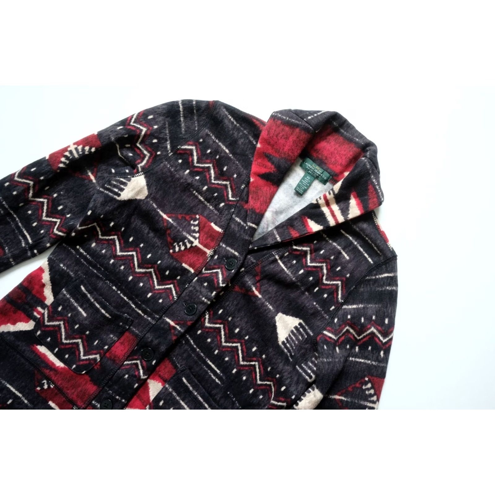 Ralph Lauren VINTAGE Lauren Ralph Lauren Aztec Cardigan Sweater PS Women Size S / US 4 / IT 40 - 4 Thumbnail