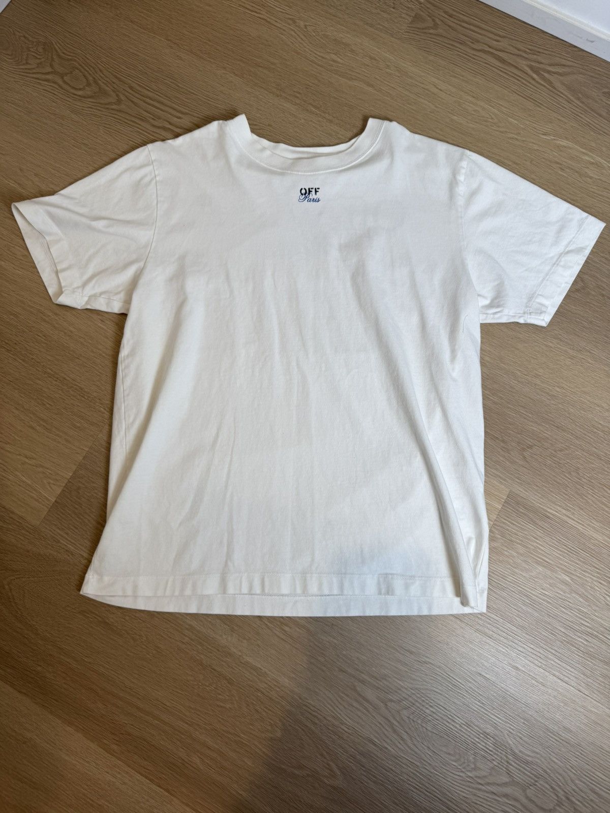 Off-White Off-White Paris Short Sleeve Shirt Size Large, White Size US L / EU 52-54 / 3 - 2 Thumbnail
