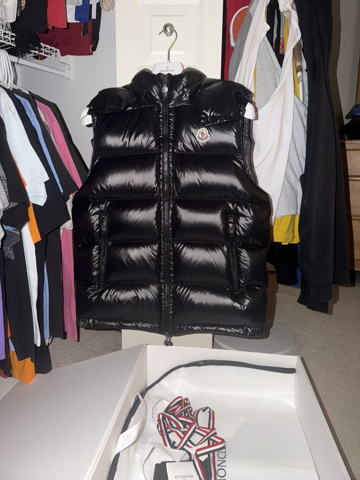 Moncler Moncler Bormes Padded Down Vest (Black) Size US L / EU 52-54 / 3 - 2 Thumbnail