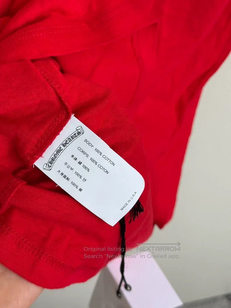 Chrome Hearts CHROME HEARTS Size S Red and white contrast horseshoe scrol Size US S / EU 44-46 / 1 - 4 Thumbnail