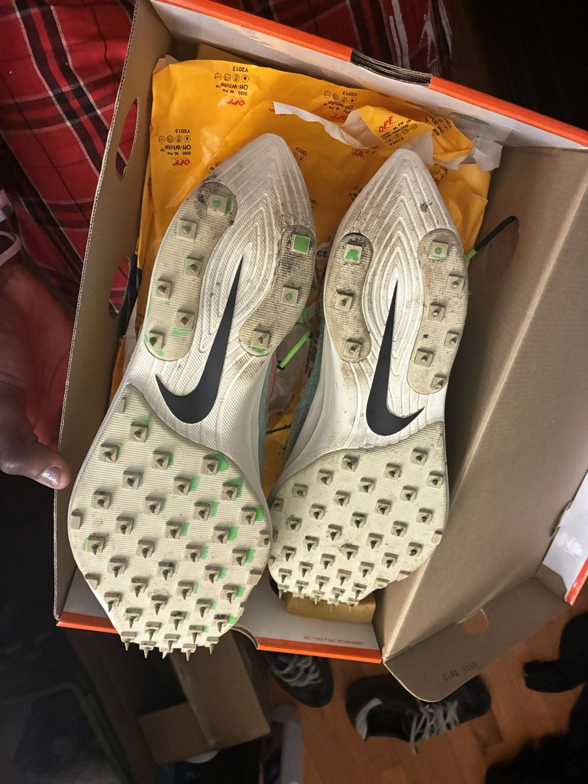 Nike Nike X Off White Light Blue Vapor Street Size US 12 / EU 45 - 3 Thumbnail