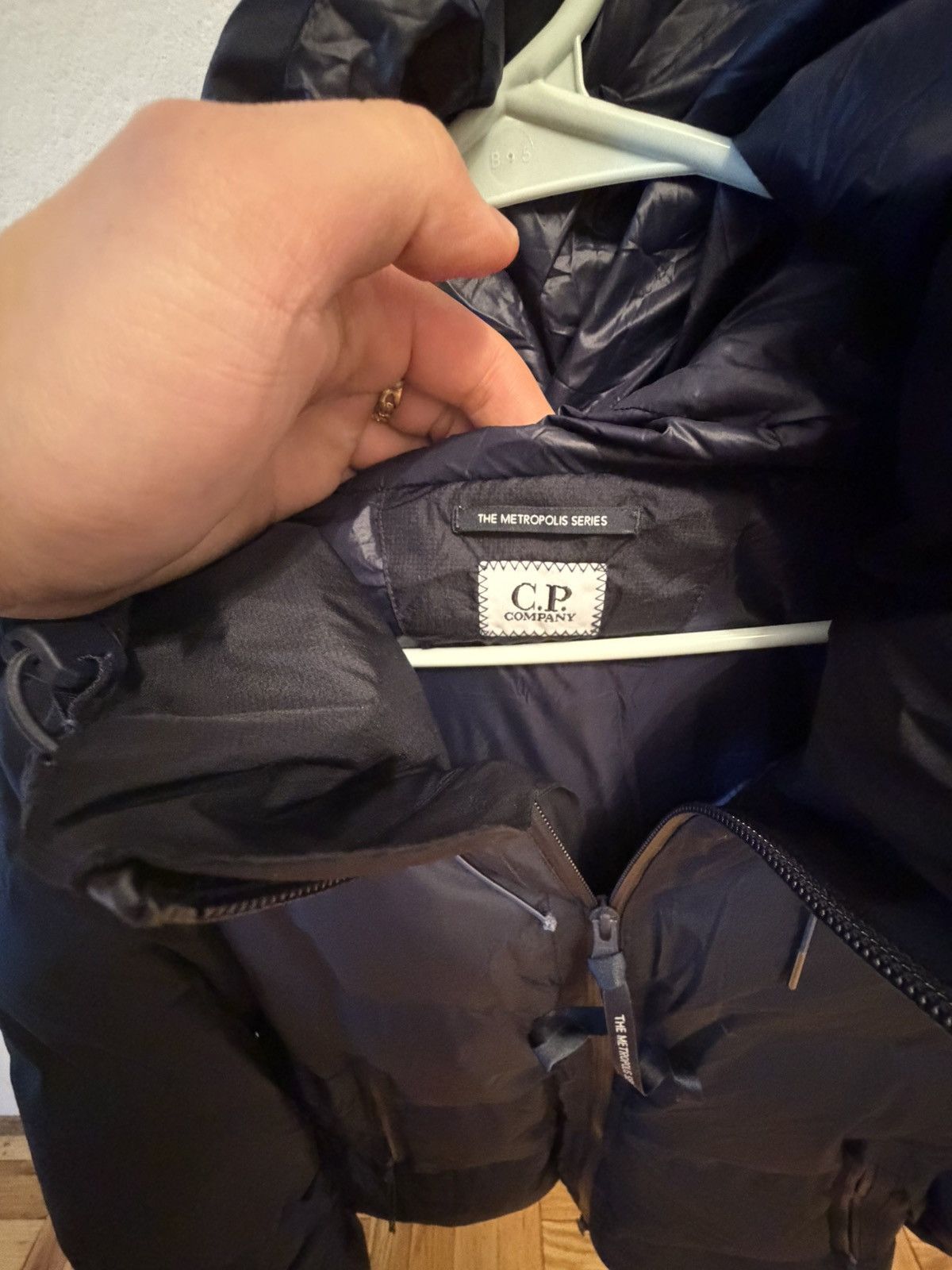C.P. Company Navy CP Company Metropolis Down Jacket Size US XL / EU 56 / 4 - 4 Thumbnail
