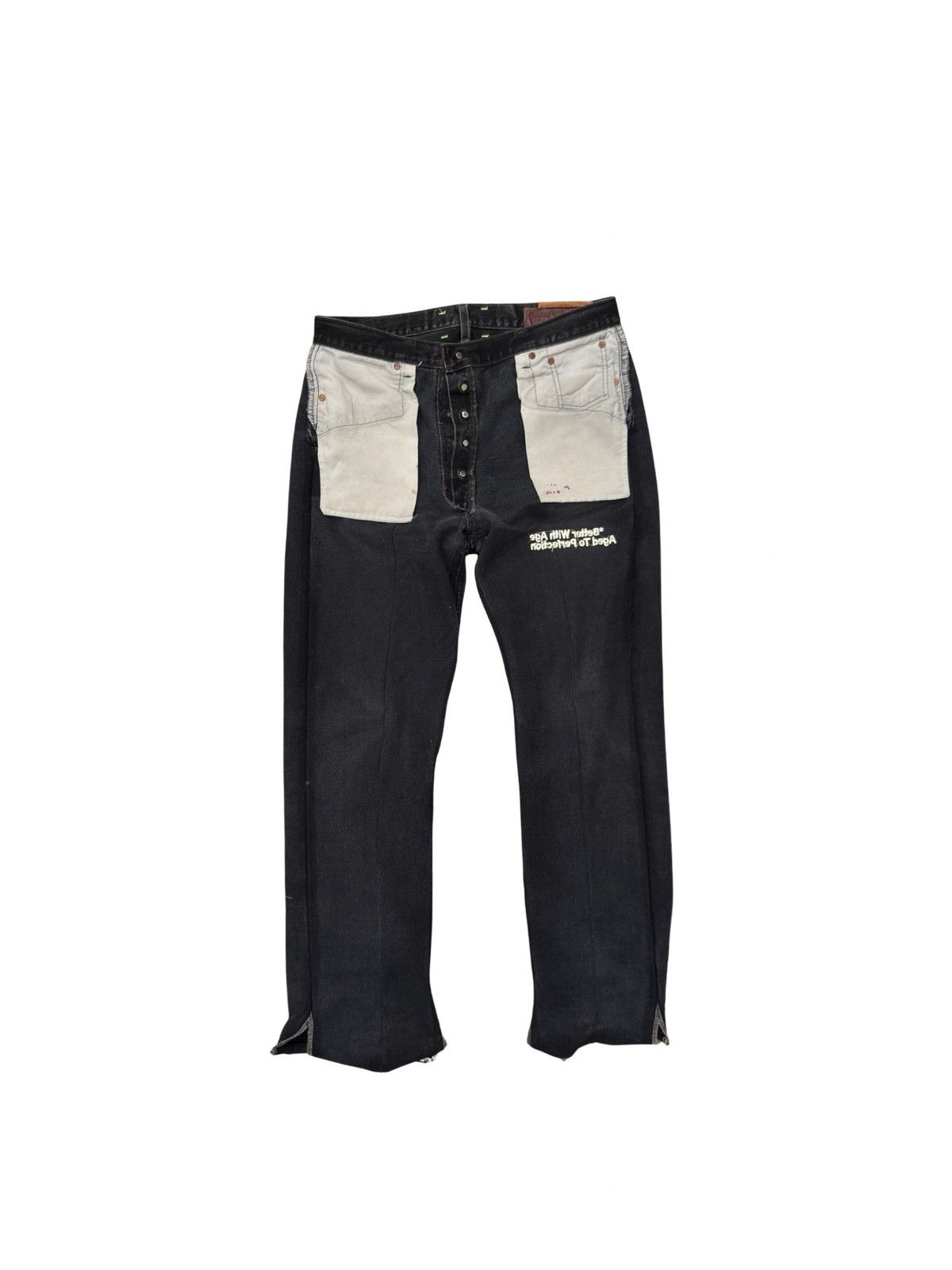 Better With Age BETTER WITH AGE DERBY PLEATED DENIM "BLACK" Size US 35 - 3 Thumbnail
