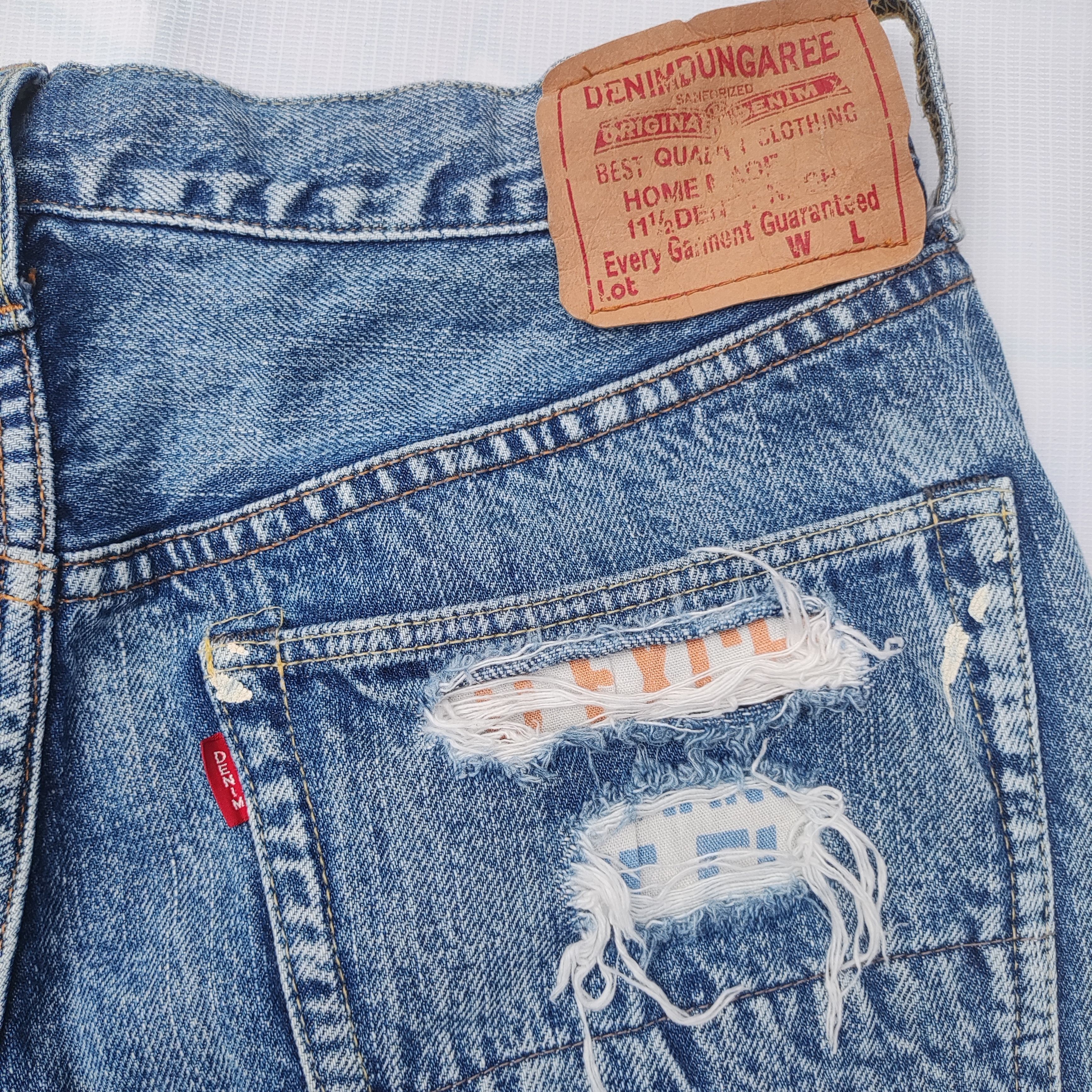 Japanese Brand Denim & Dungaree Patchwork Selvedge Sanforized Jeans Size US 29 - 7 Thumbnail
