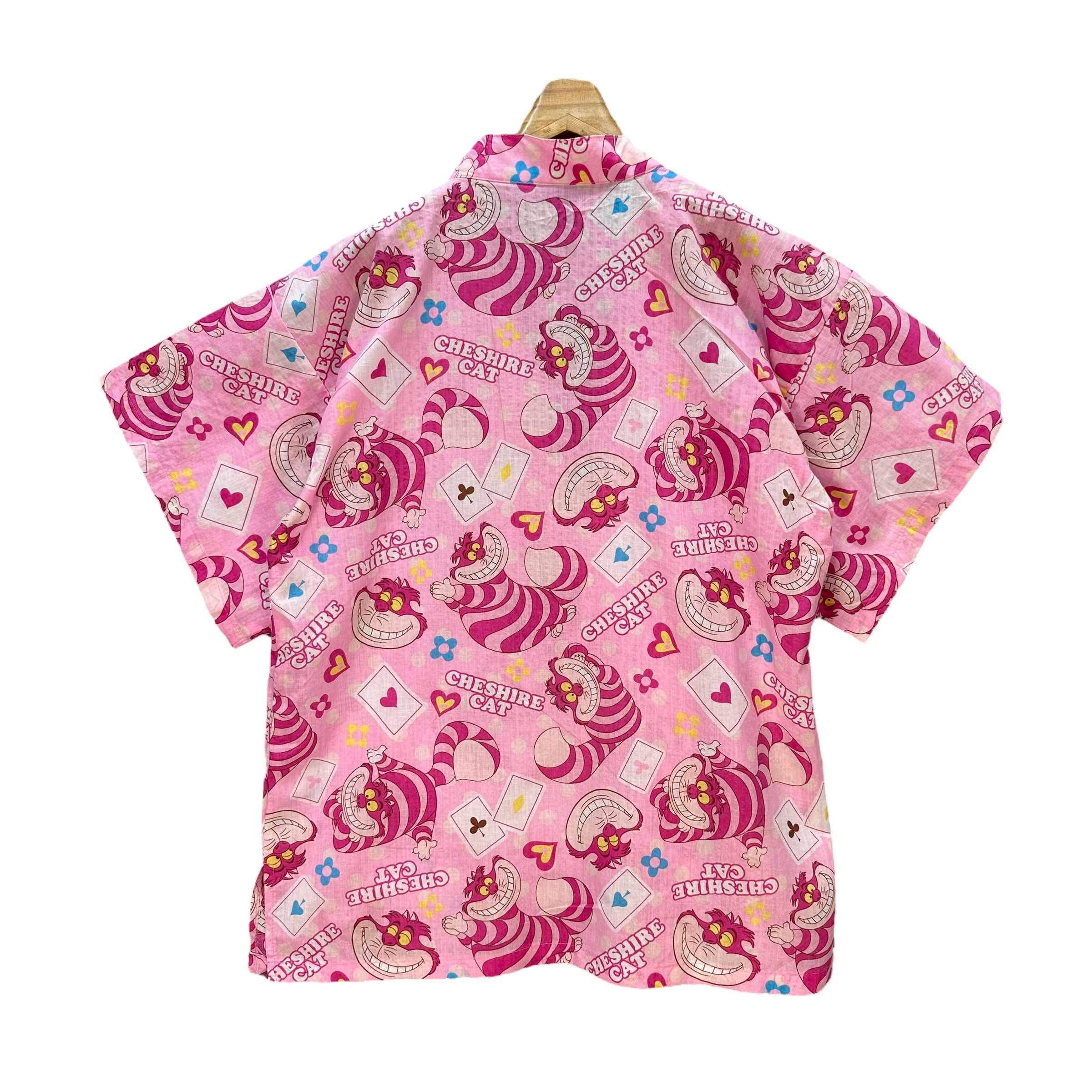Disney Cheshire Cat Fullprint Pink Kimono Cardigan Jacket #9201-69 Size US L / EU 52-54 / 3 - 11 Thumbnail