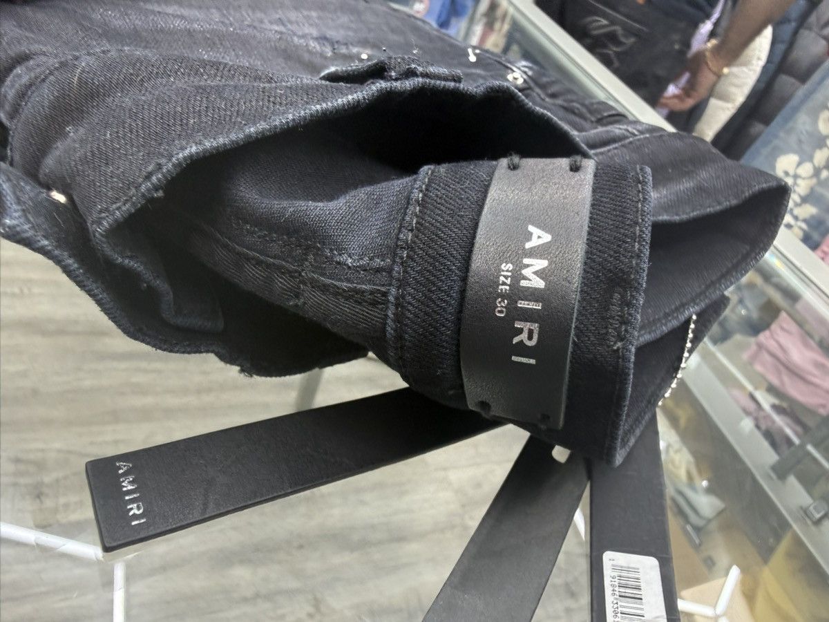 Amiri Brand New Amiri - MA Drip Denim (Aged Black) Size US 30 / EU 46 - 7 Thumbnail