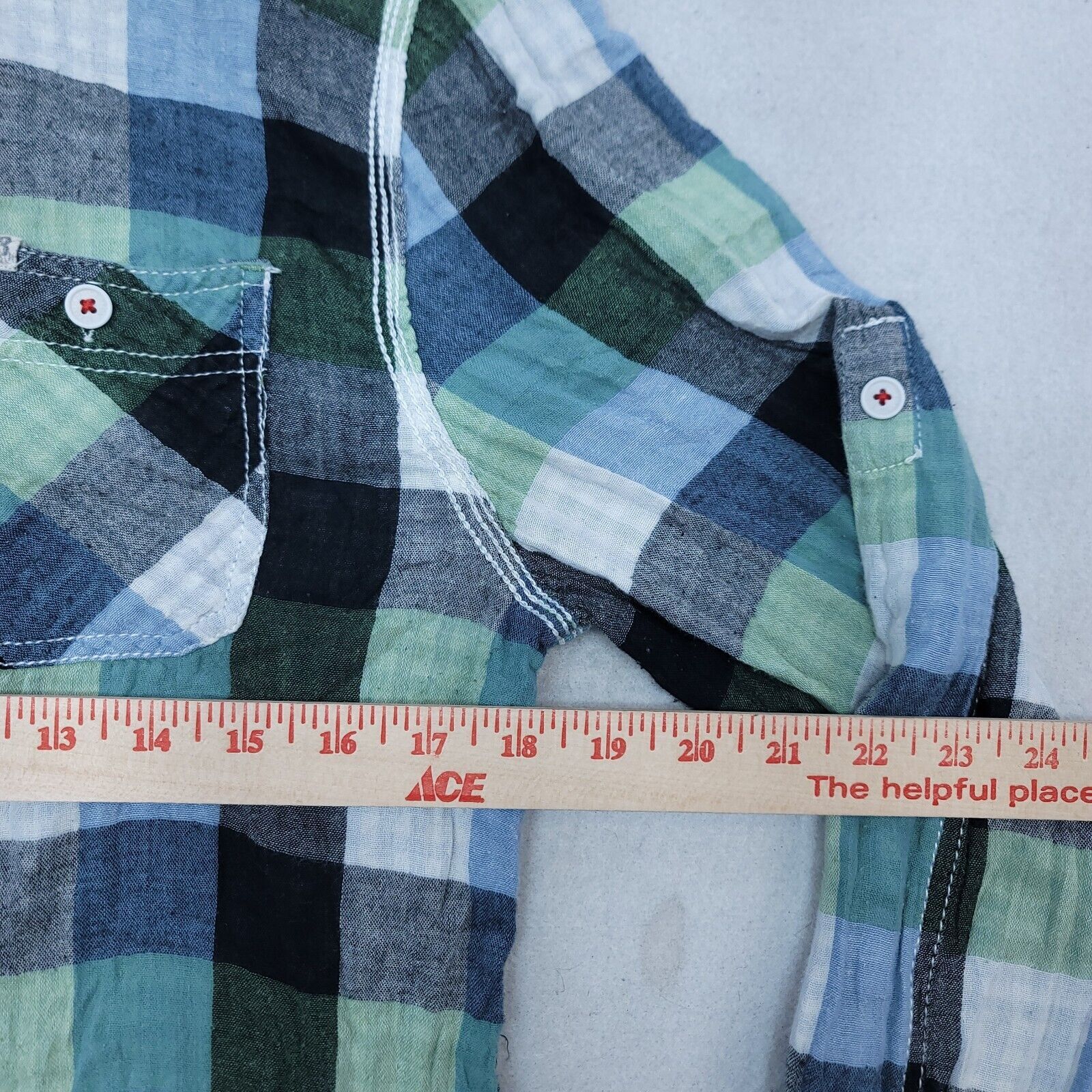 Buffalo David Bitton Buffalo David Bitton Gingham Flannel Shirt Mens Size M Green Size US M / EU 48-50 / 2 - 4 Thumbnail