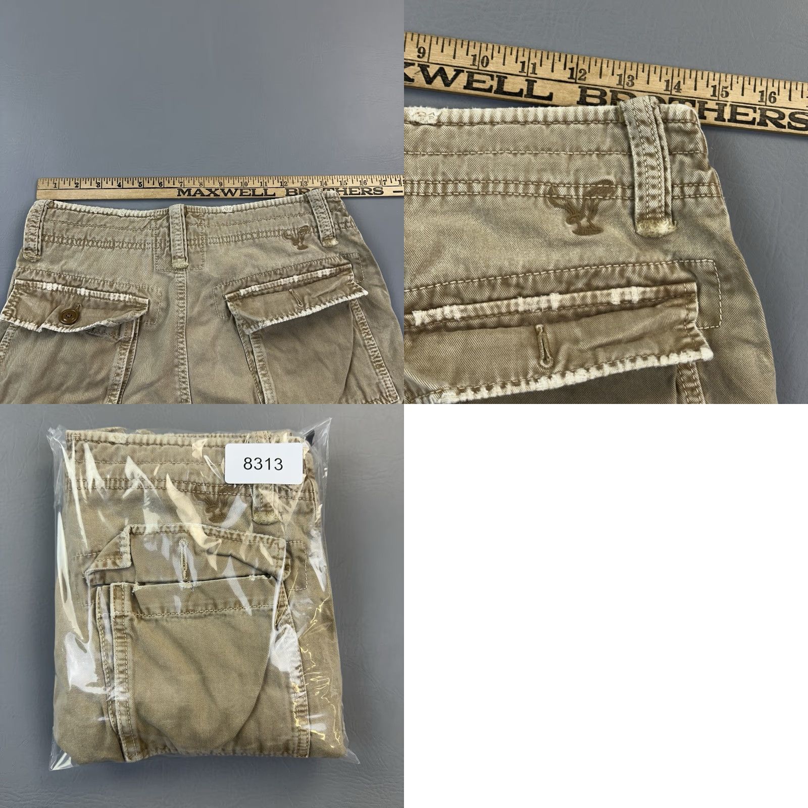 American Eagle Outfitters VINTAGE American Eagle Shorts Mens 28 Canvas Military Utility Cargo Y2K Beige Bagged? (Wait) Size US 28 / EU 44 - 8 Thumbnail