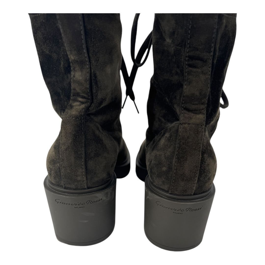 Gianvito Rossi Gianvito Rossi Suede Combat Boots Size US 8 / IT 38 - 5 Thumbnail