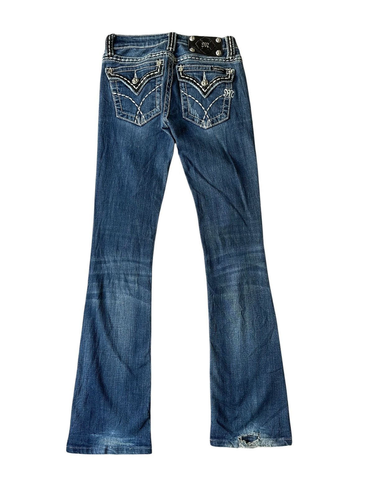 Miss Me FLARE Miss Me Distressed Boot Jeans Size 25" / US 0 / IT 36 - 2 Thumbnail