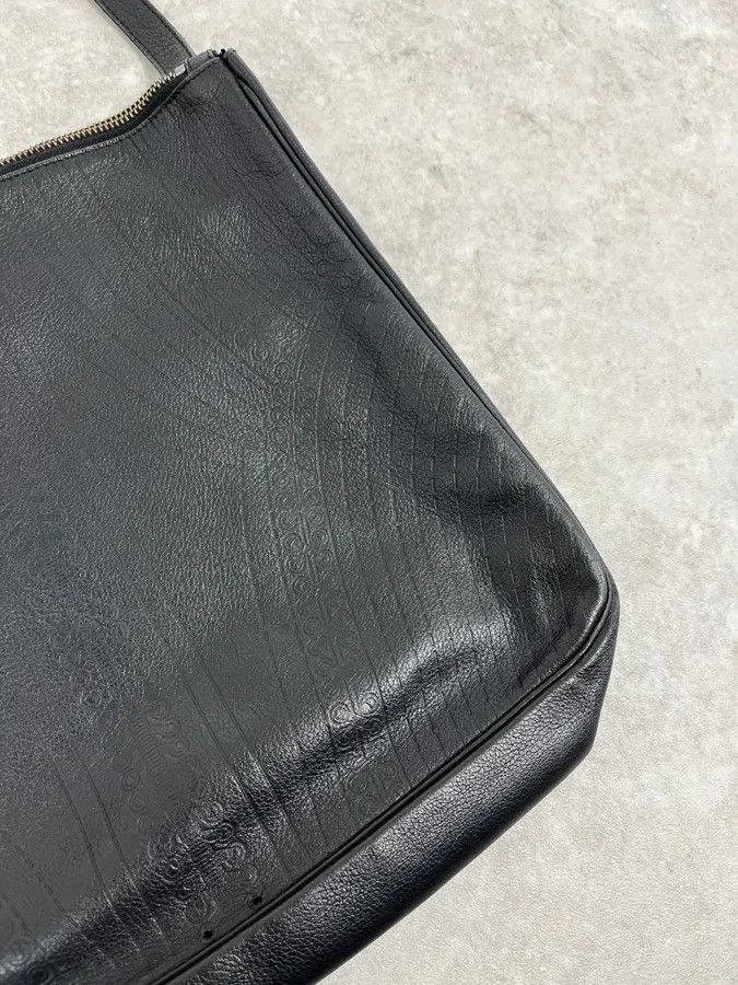 Jean Paul Gaultier Jean Paul Gaultier Art Déco Black Leather Bag Size ONE SIZE - 3 Thumbnail