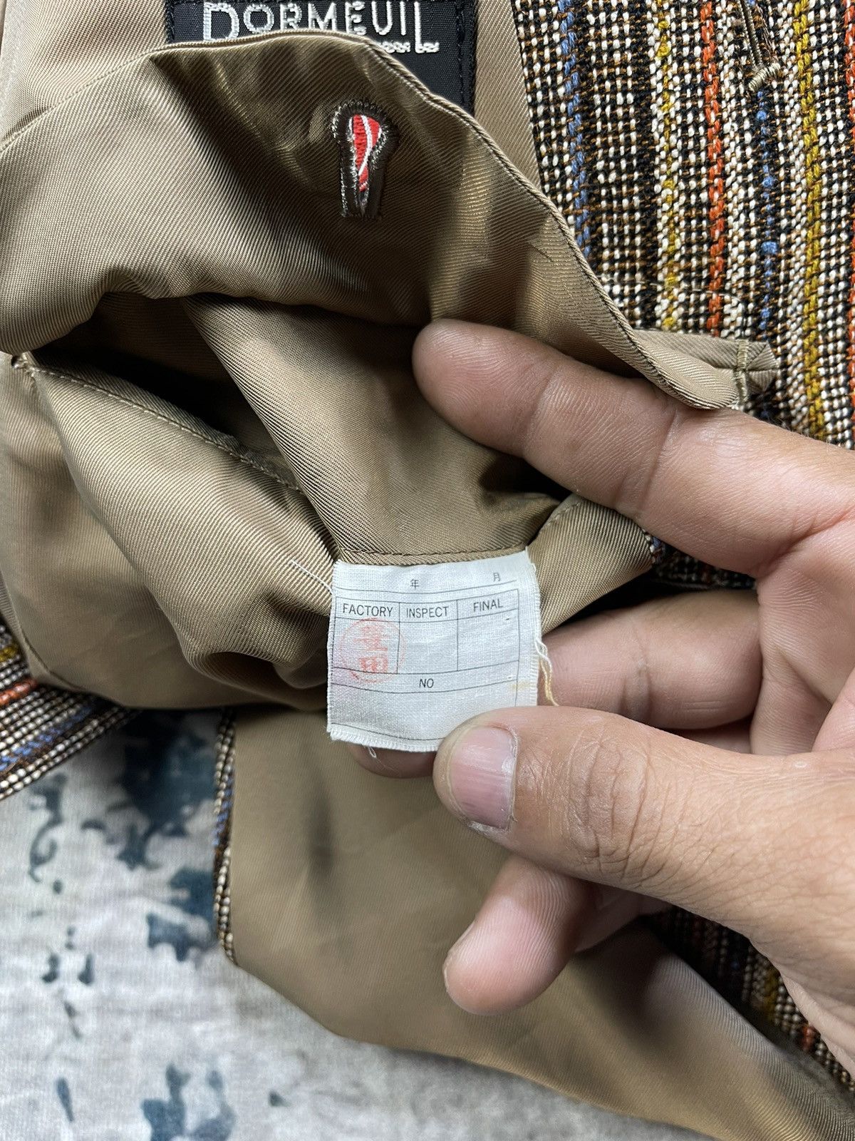 DORMUEIL Luxury Cloth Rainbow Tweed Blazer
