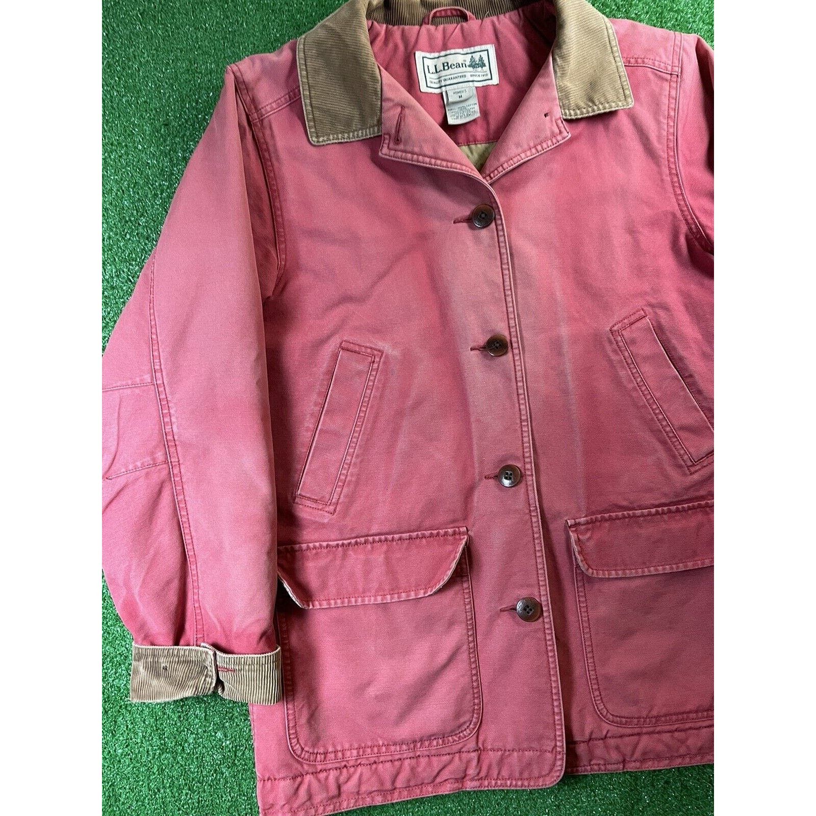 L.L. Bean Vintage 90s LL Bean Faded Pink Medium Barn Chore Coat 
