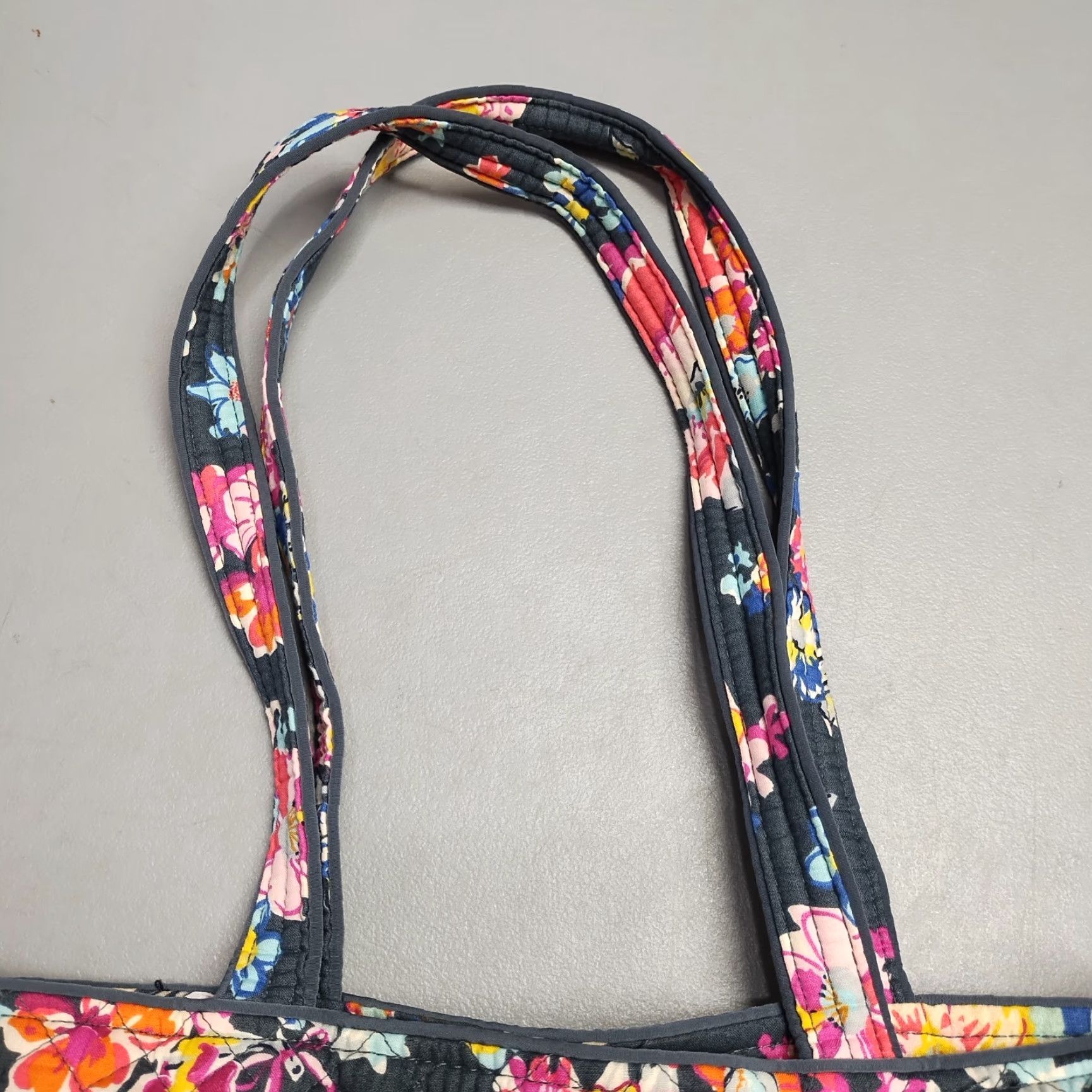 Vera Bradley Vera Bradley Tote Bag Womens Multicolor Pretty Posies Floral Quilted Double Handles Size ONE SIZE - 7 Thumbnail