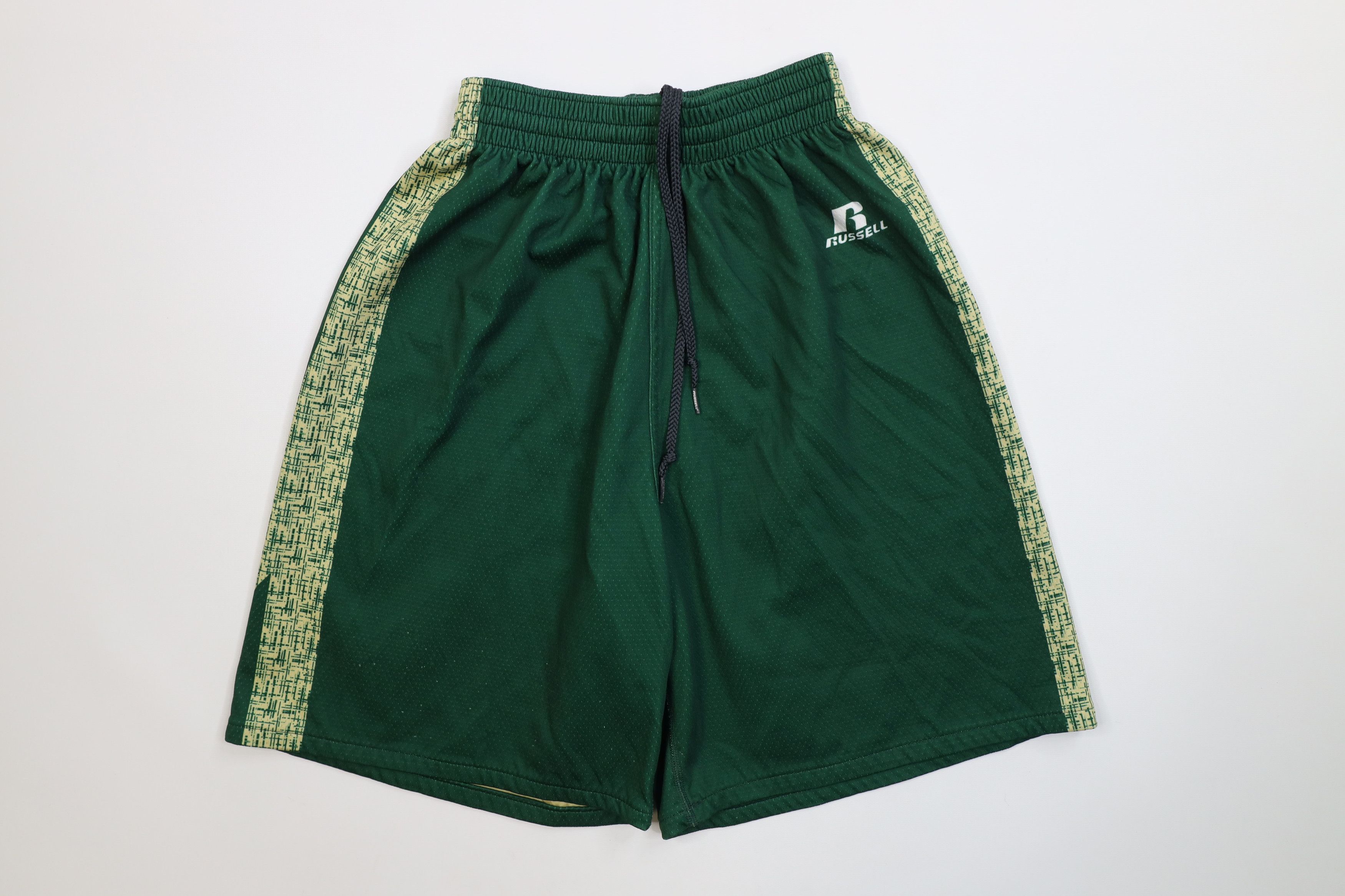 Russell Athletic Vintage 90s Y2K Russell Athletic Basketball Shorts Green Size US 30 / EU 46 - 1 Thumbnail