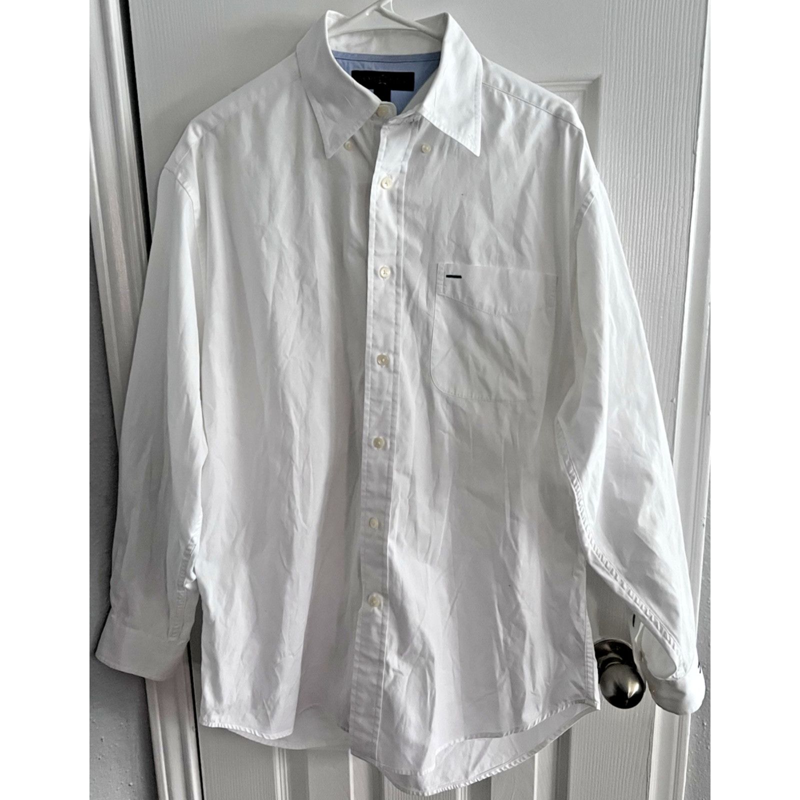 Tommy Hilfiger Tommy Hilfiger Men's Long Sleeve White Shirt RN77806 Size M Size US M / EU 48-50 / 2 - 1 Thumbnail