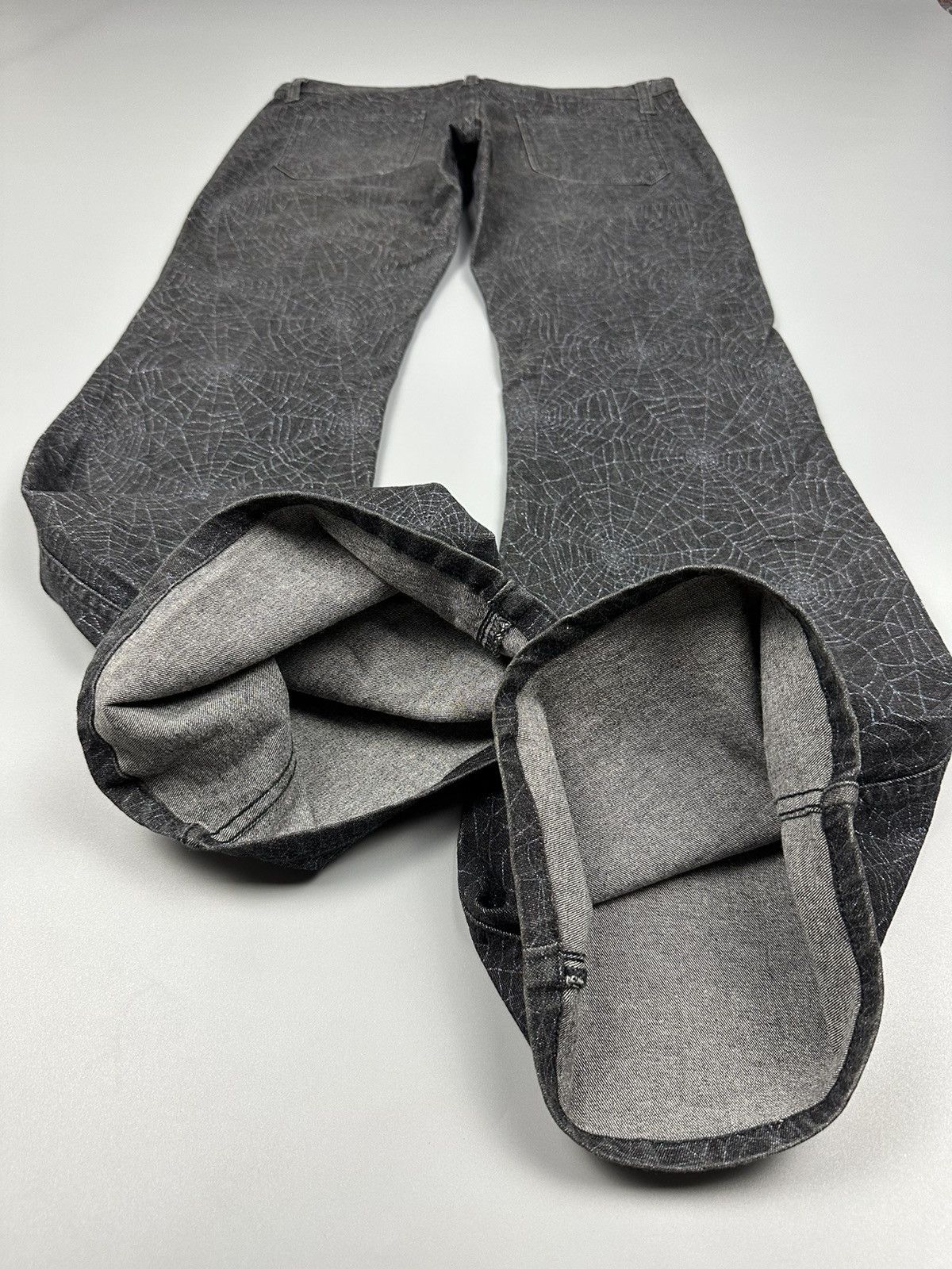 If Six Was Nine × Le Grande Bleu (L.G.B.) 🔥Rare Sick🔥Vintage Bison Spiders Web Flared Denim Size US 31 - 9 Thumbnail