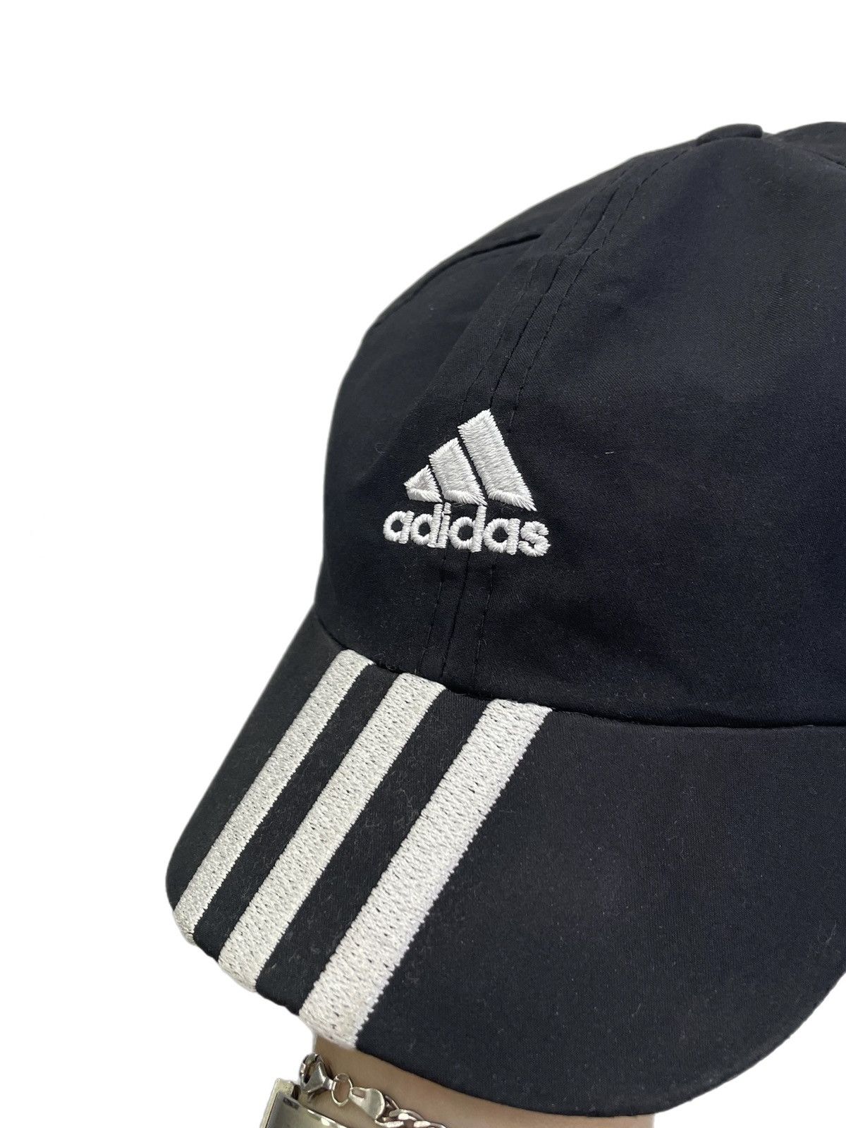 Adidas Adidas black y-3-stripes cap Y2K classic streetwear style Size ONE SIZE - 9 Thumbnail